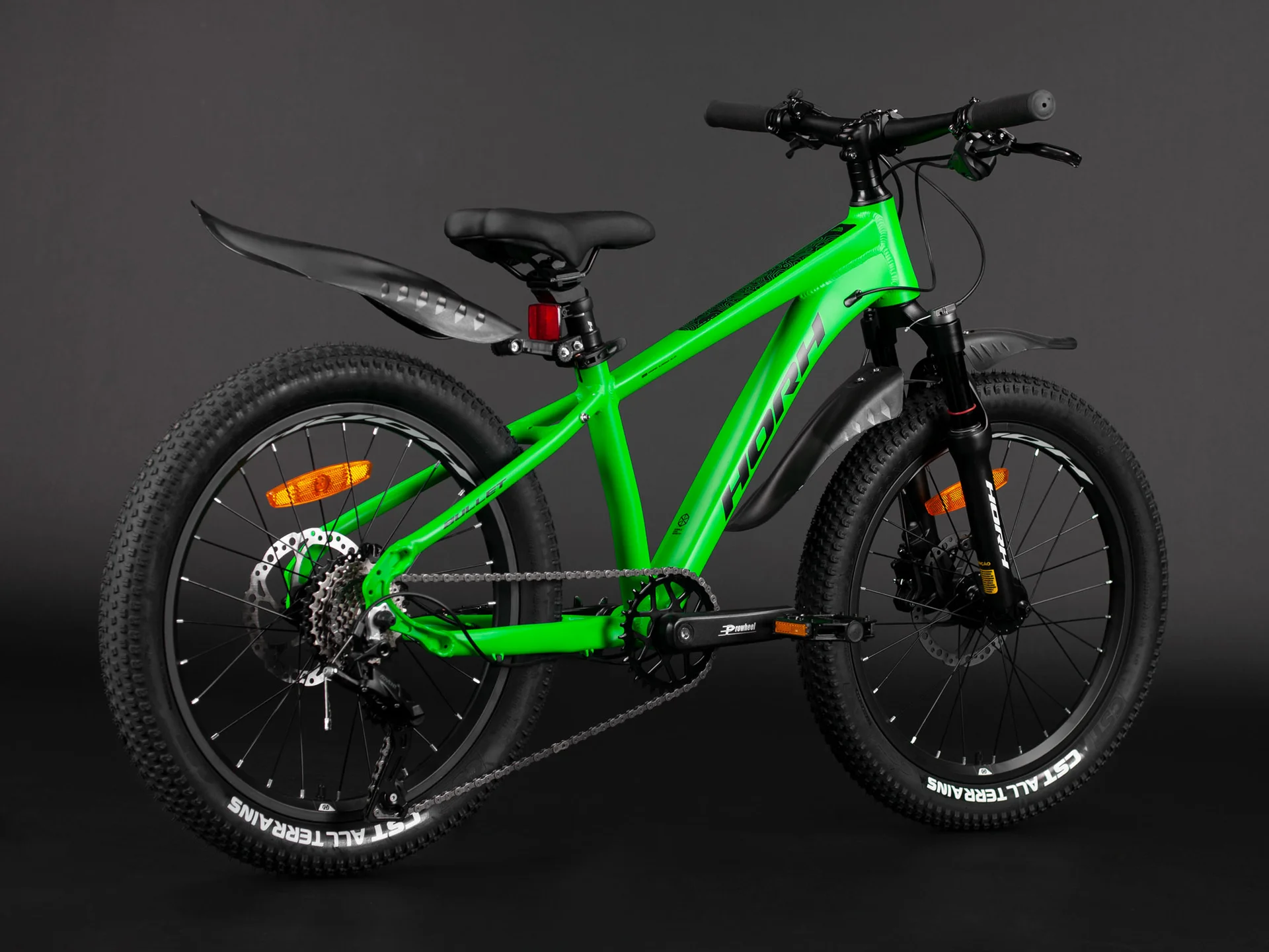 Велосипед HORH BULLET BHDAR 2.0 20" (2025) Green-Black-White - миниатюра 4