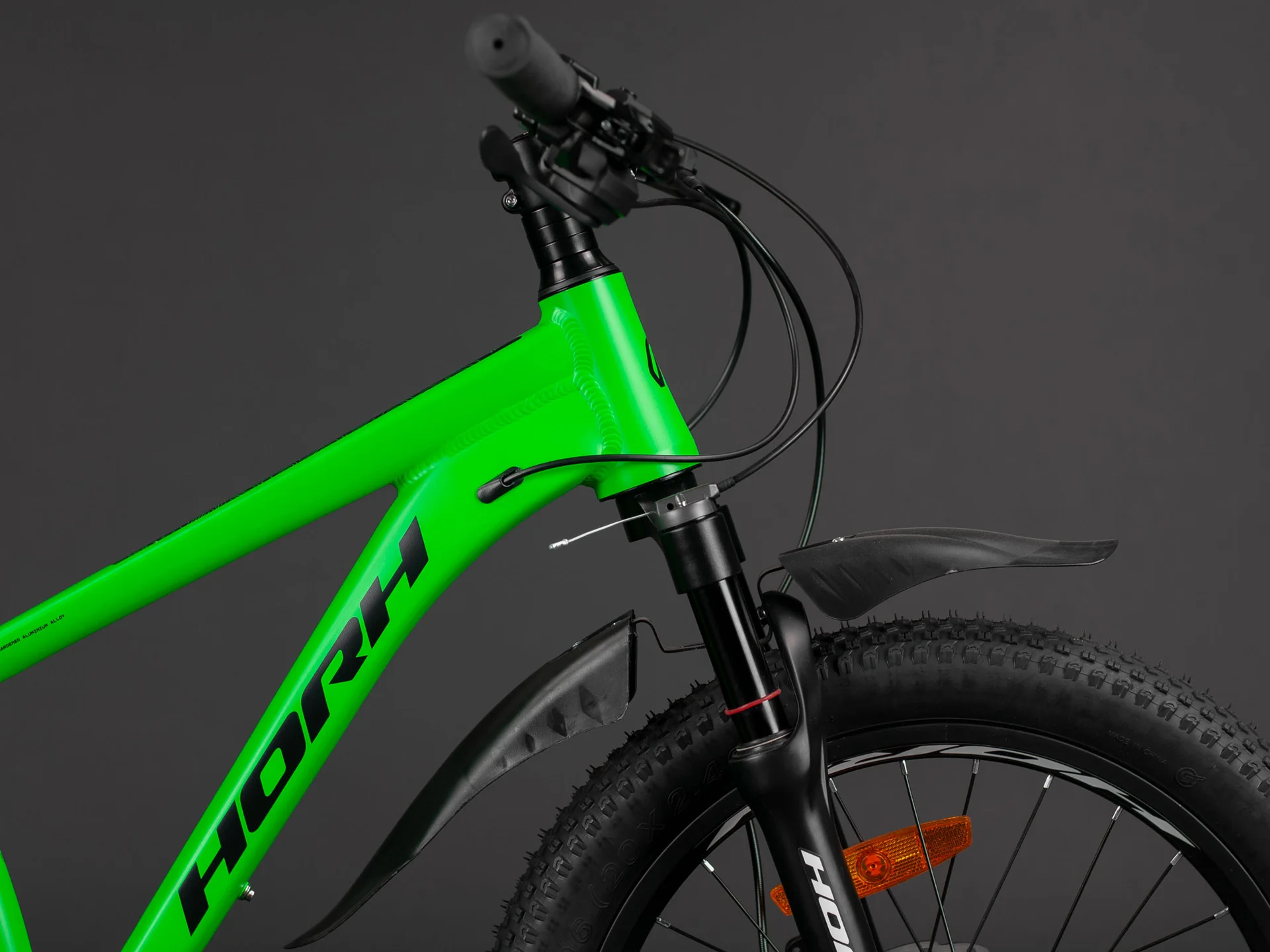 Велосипед HORH BULLET BHDAR 2.0 20" (2025) Green-Black-White - миниатюра 6
