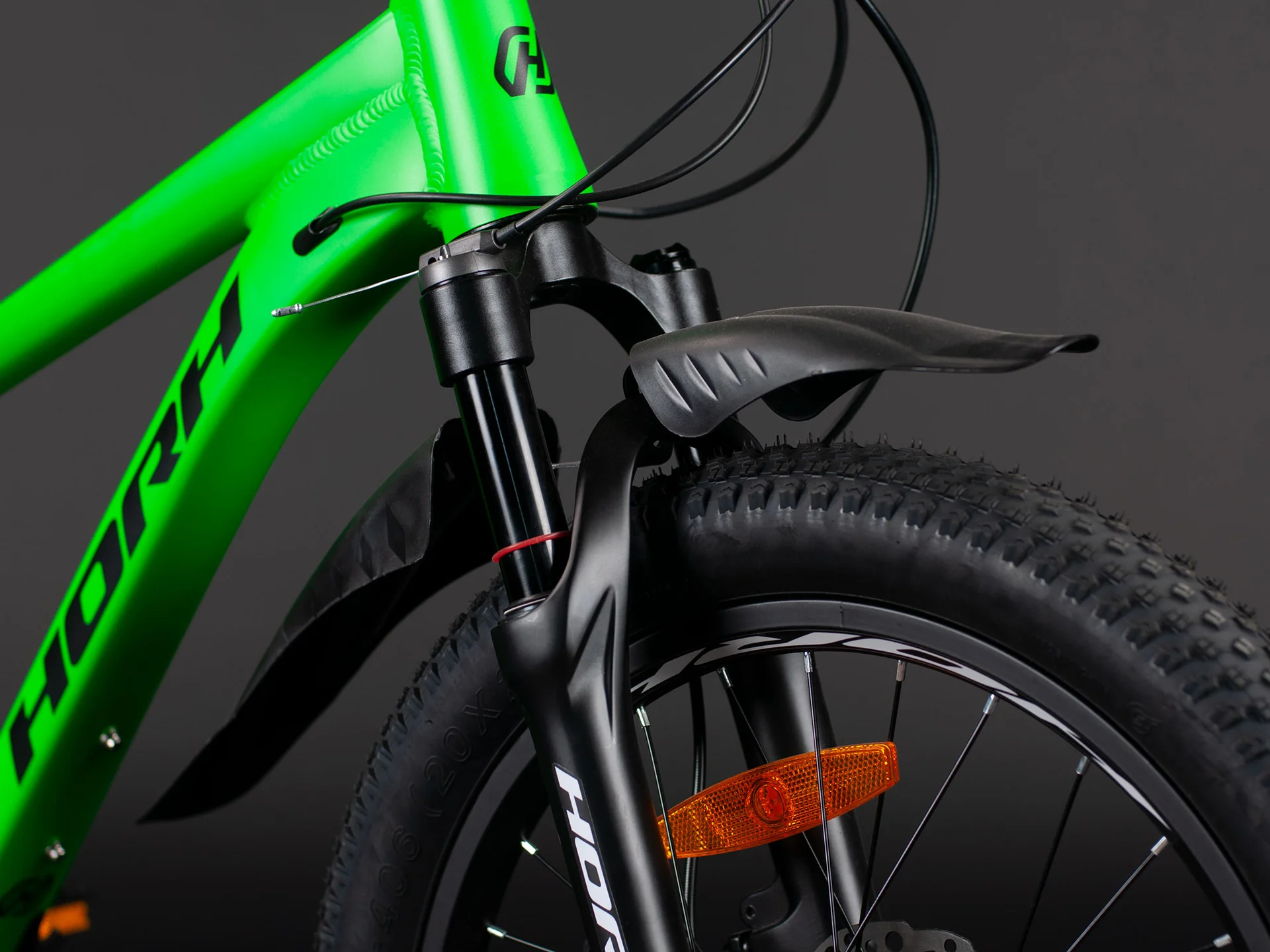 Велосипед HORH BULLET BHDAR 2.0 20" (2025) Green-Black-White - миниатюра 7