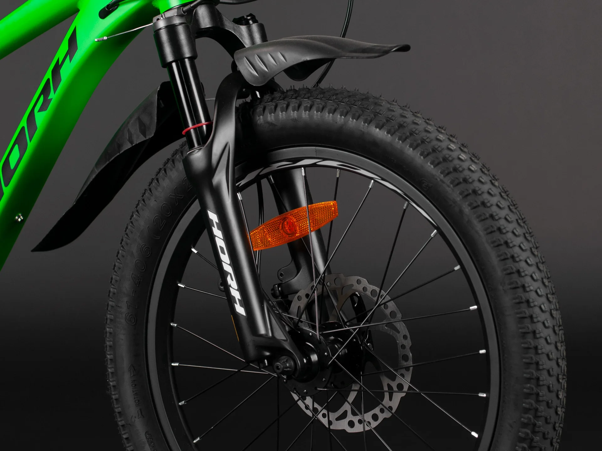 Велосипед HORH BULLET BHDAR 2.0 20" (2025) Green-Black-White - миниатюра 8