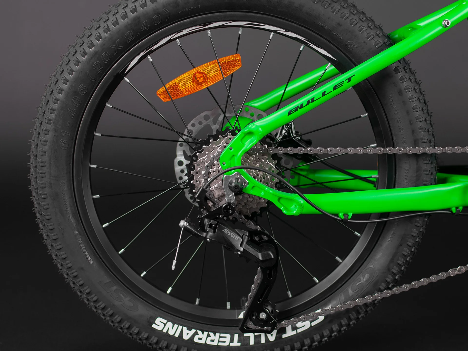 Велосипед HORH BULLET BHDAR 2.0 20" (2025) Green-Black-White - миниатюра 9