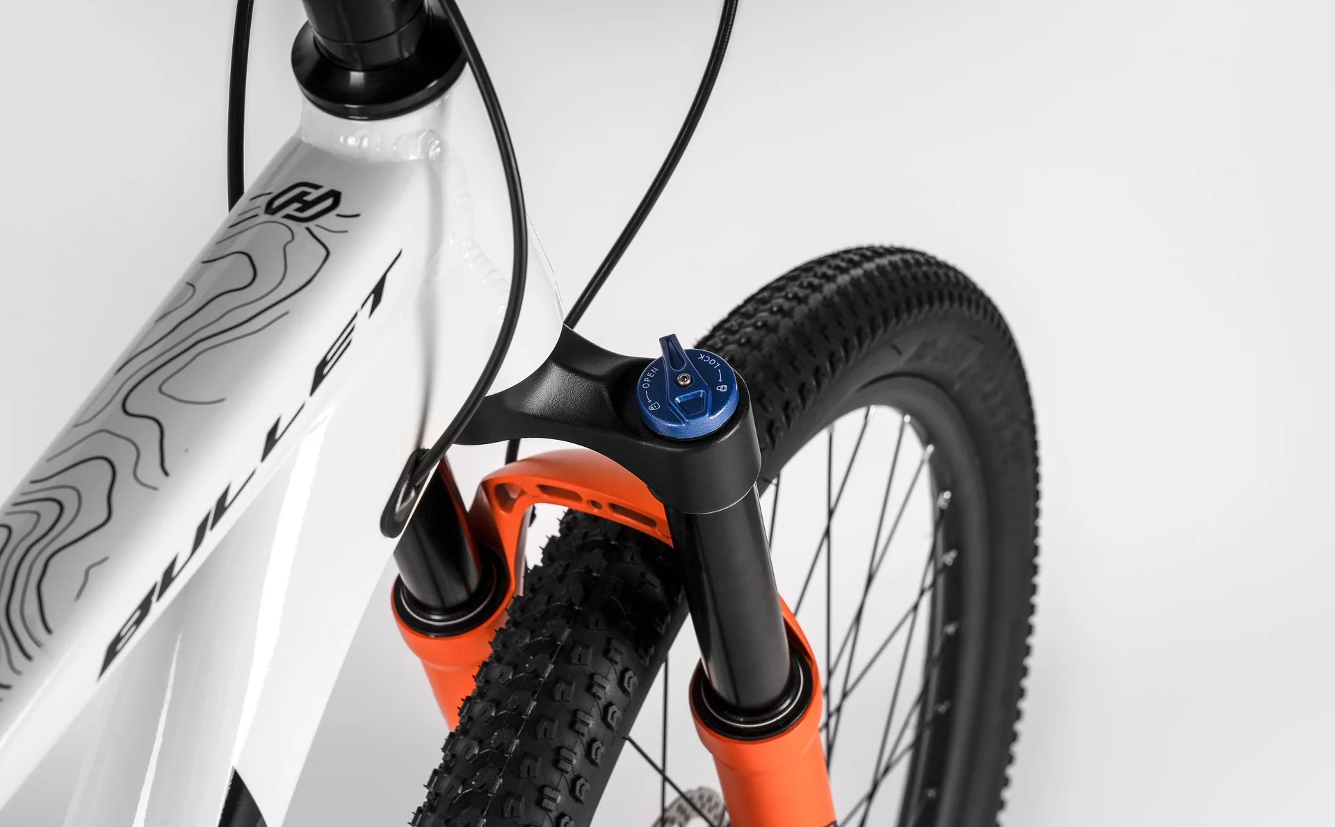 Велосипед HORH BULLET HBHD 7.0 27,5" (2026) White-Orange - миниатюра 11