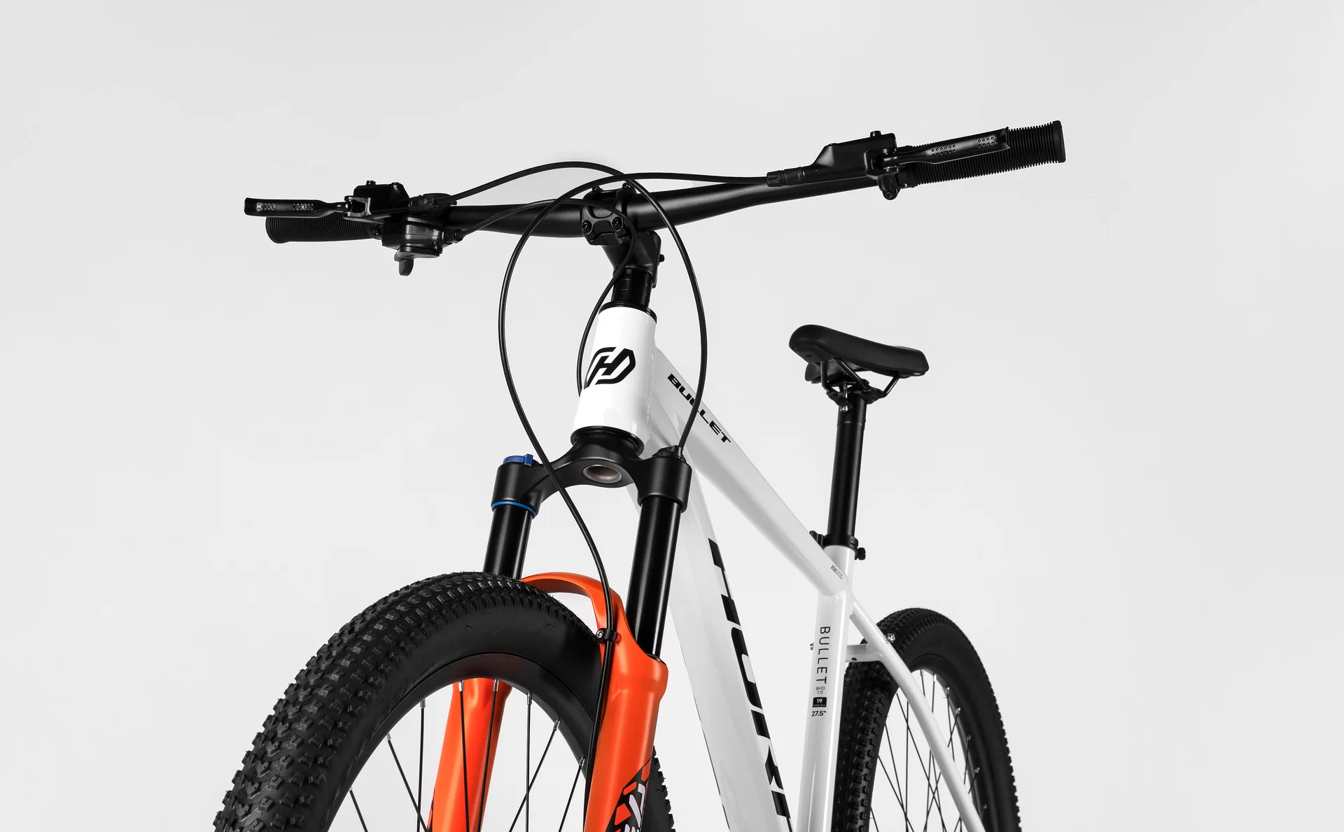 Велосипед HORH BULLET HBHD 7.0 27,5" (2026) White-Orange - миниатюра 9