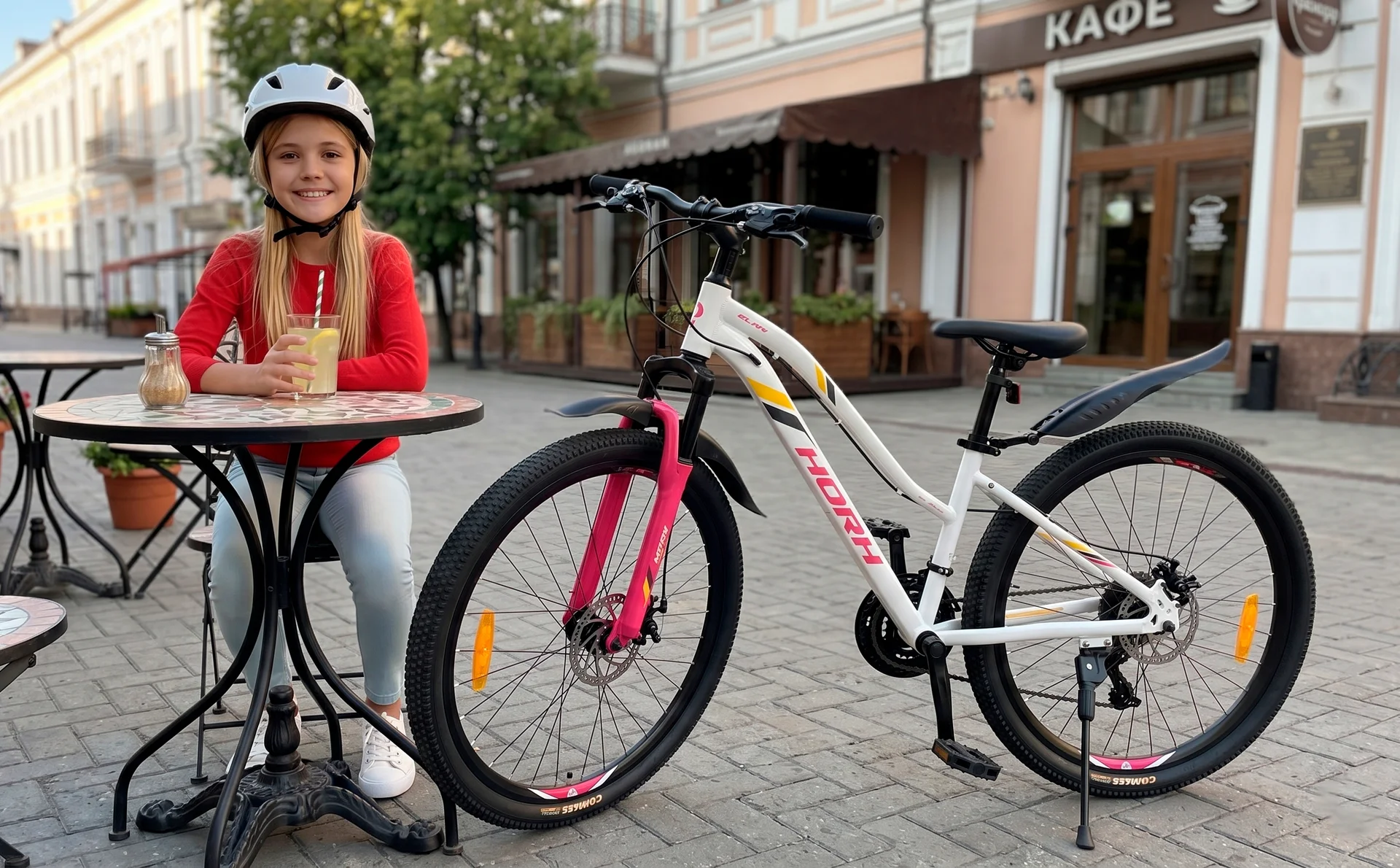Велосипед HORH GLAN 26" (2024) White-Red-Black - миниатюра 3