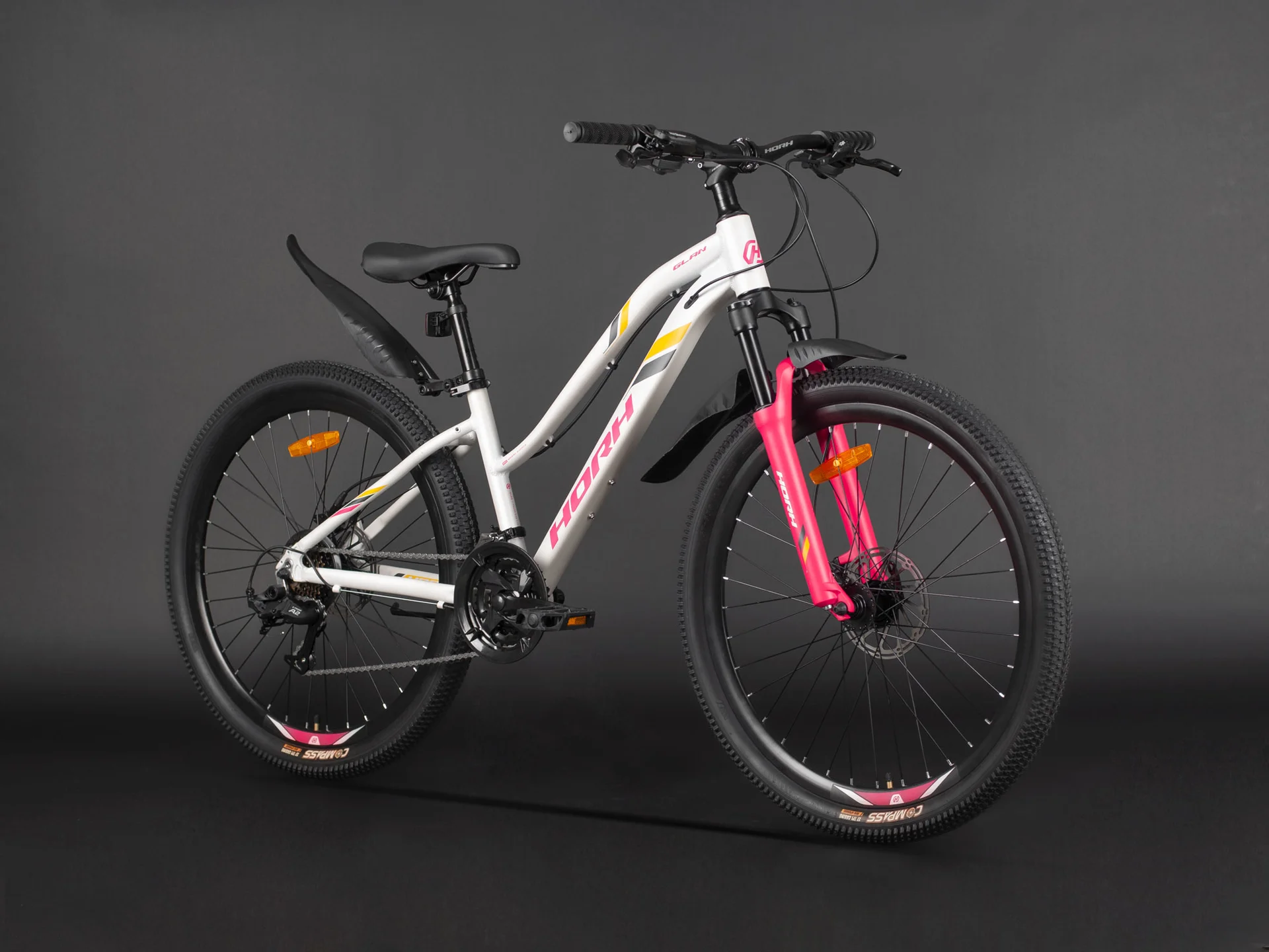Велосипед HORH GLAN 26" (2024) White-Red-Black - миниатюра 6