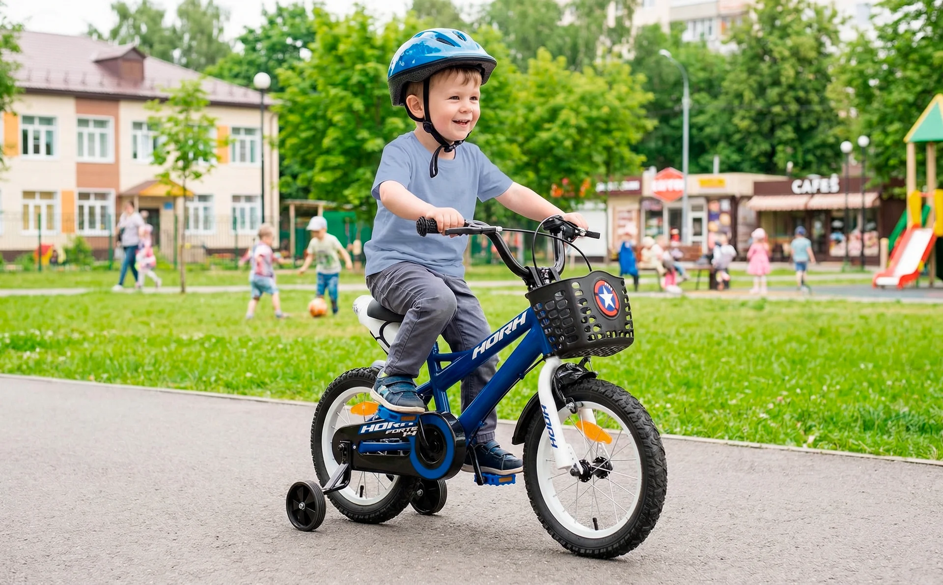 Велосипед HORH FORTE 14" (2024) Blue - миниатюра 2