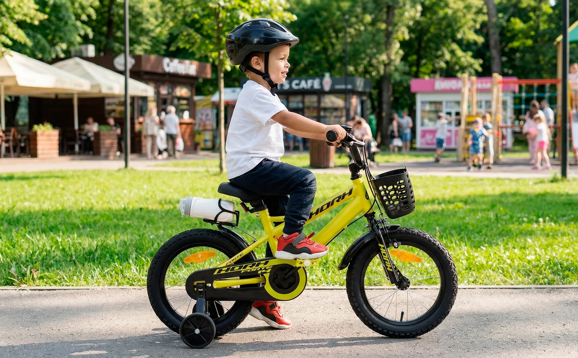 Велосипед HORH FORTE 14" (2024) Yellow - миниатюра 4