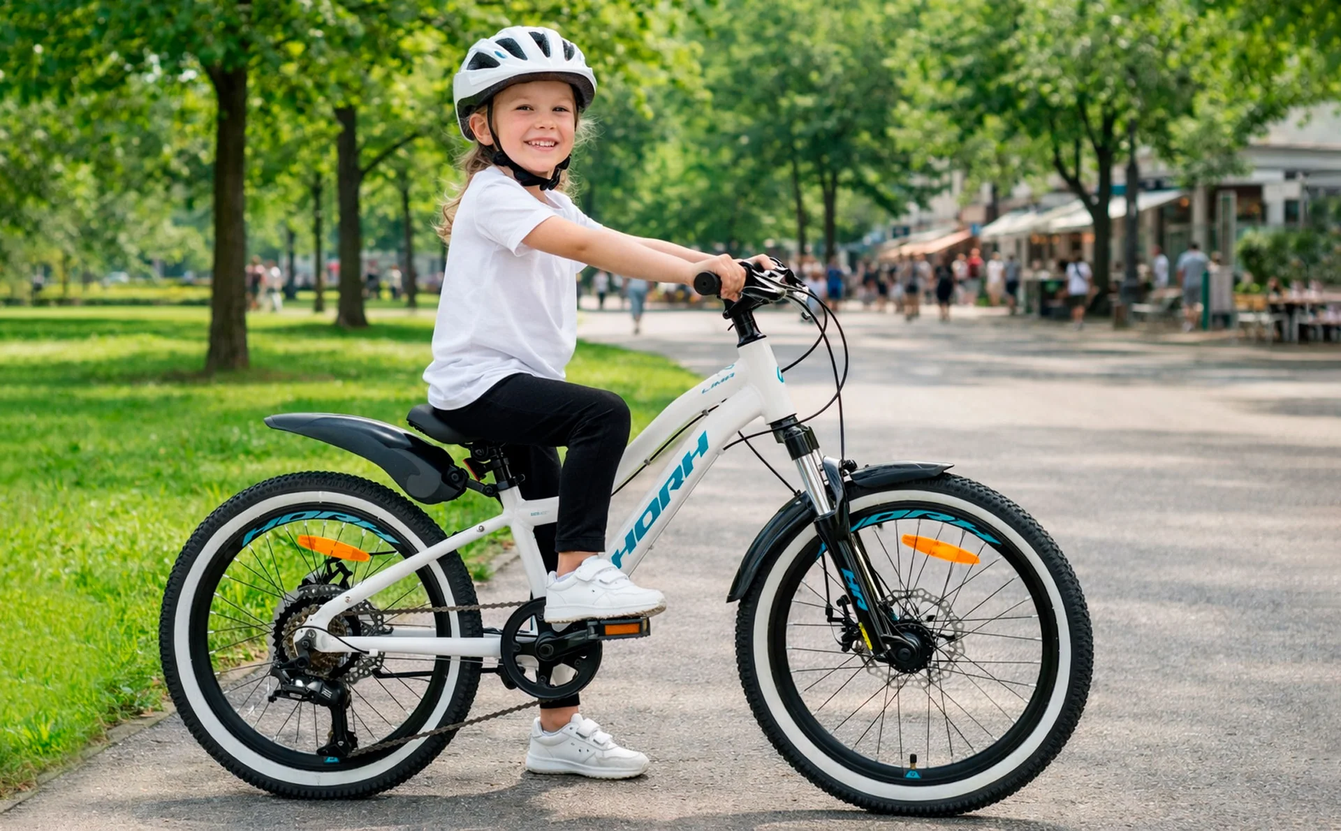 Велосипед HORH LIMA LMD2.0 20" (2024) White-Turquoise-Black - миниатюра 2