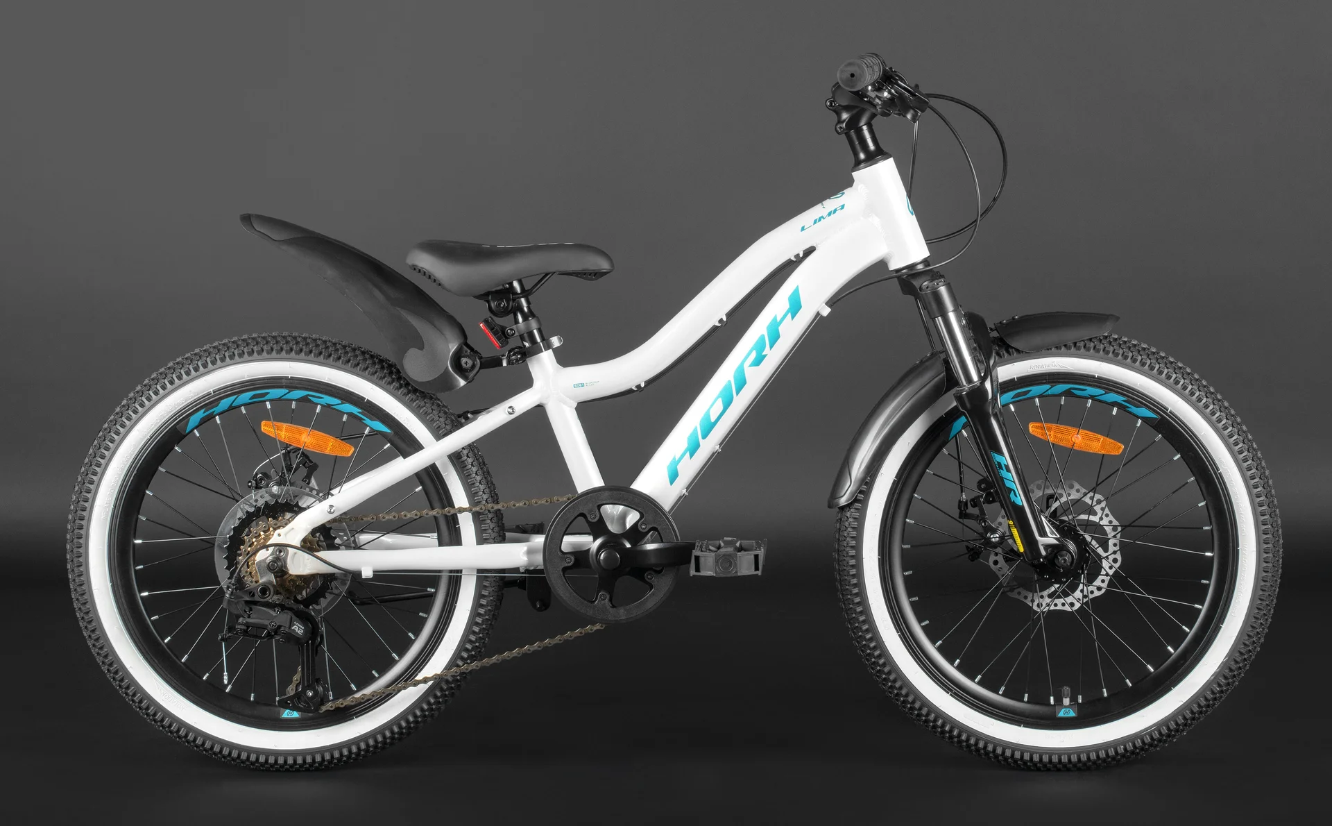 Велосипед HORH LIMA LMD2.0 20" (2024) White-Turquoise-Black - миниатюра 5