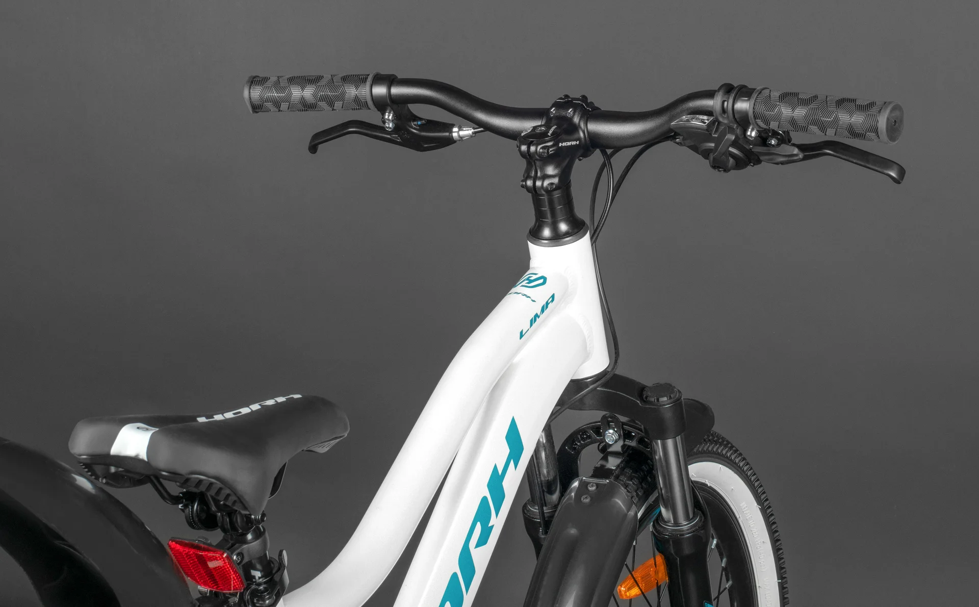 Велосипед HORH LIMA LMD2.0 20" (2024) White-Turquoise-Black - миниатюра 8