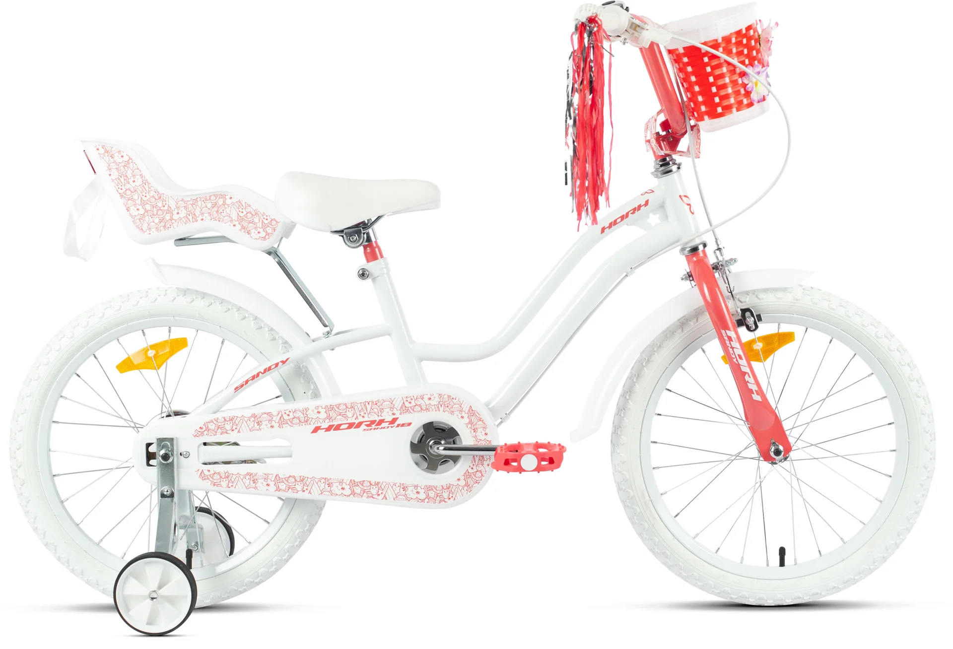 Велосипед HORH SANDY 18" (2024) White-Coral - изображение 1