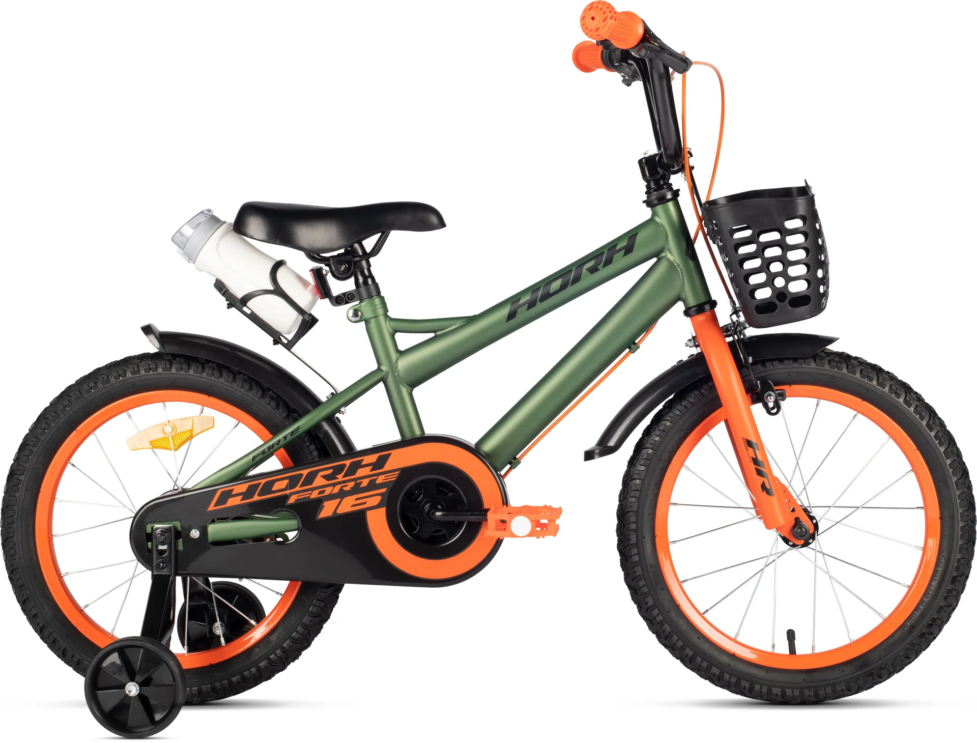 Велосипед HORH FORTE 16" (2026) Green-Orange
