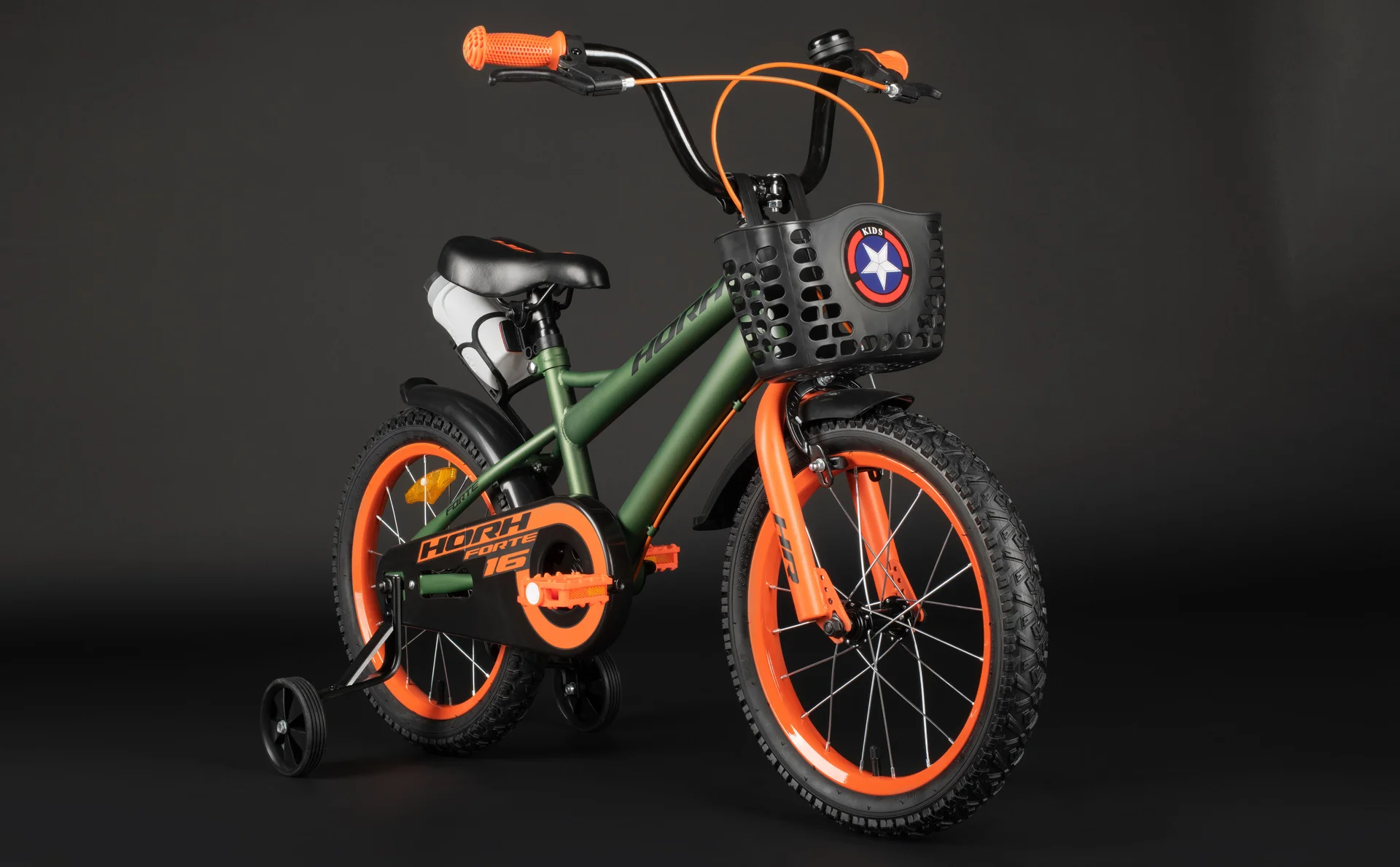 Велосипед HORH FORTE 16" (2026) Green-Orange - миниатюра 6