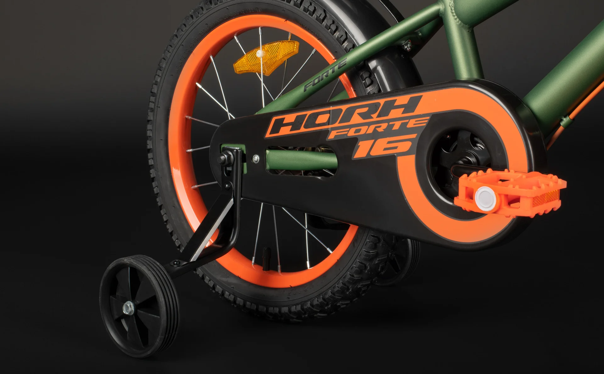 Велосипед HORH FORTE 16" (2026) Green-Orange - миниатюра 8