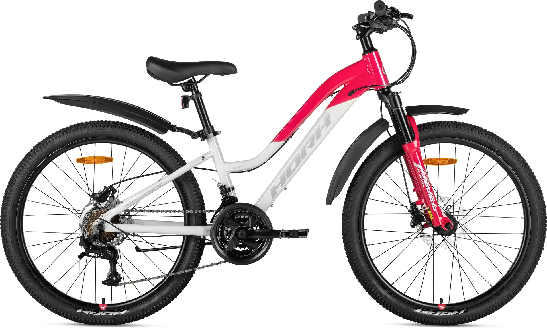 Велосипед HORH GLAN HGLNHD 4.0 24" (2025) White-Pink-Grey - изображение 1