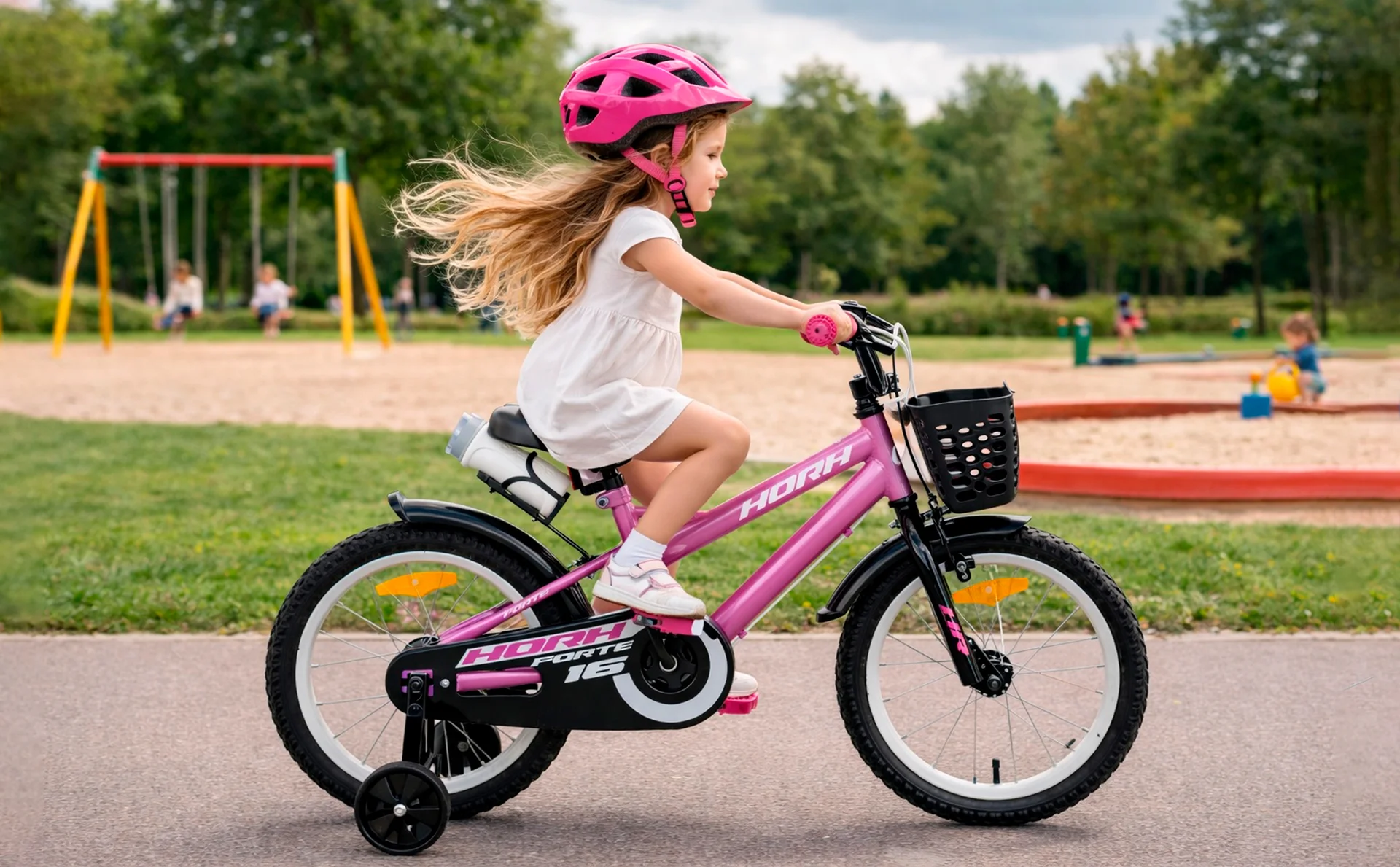 Велосипед HORH FORTE 16" (2026) Pink-Black - миниатюра 4