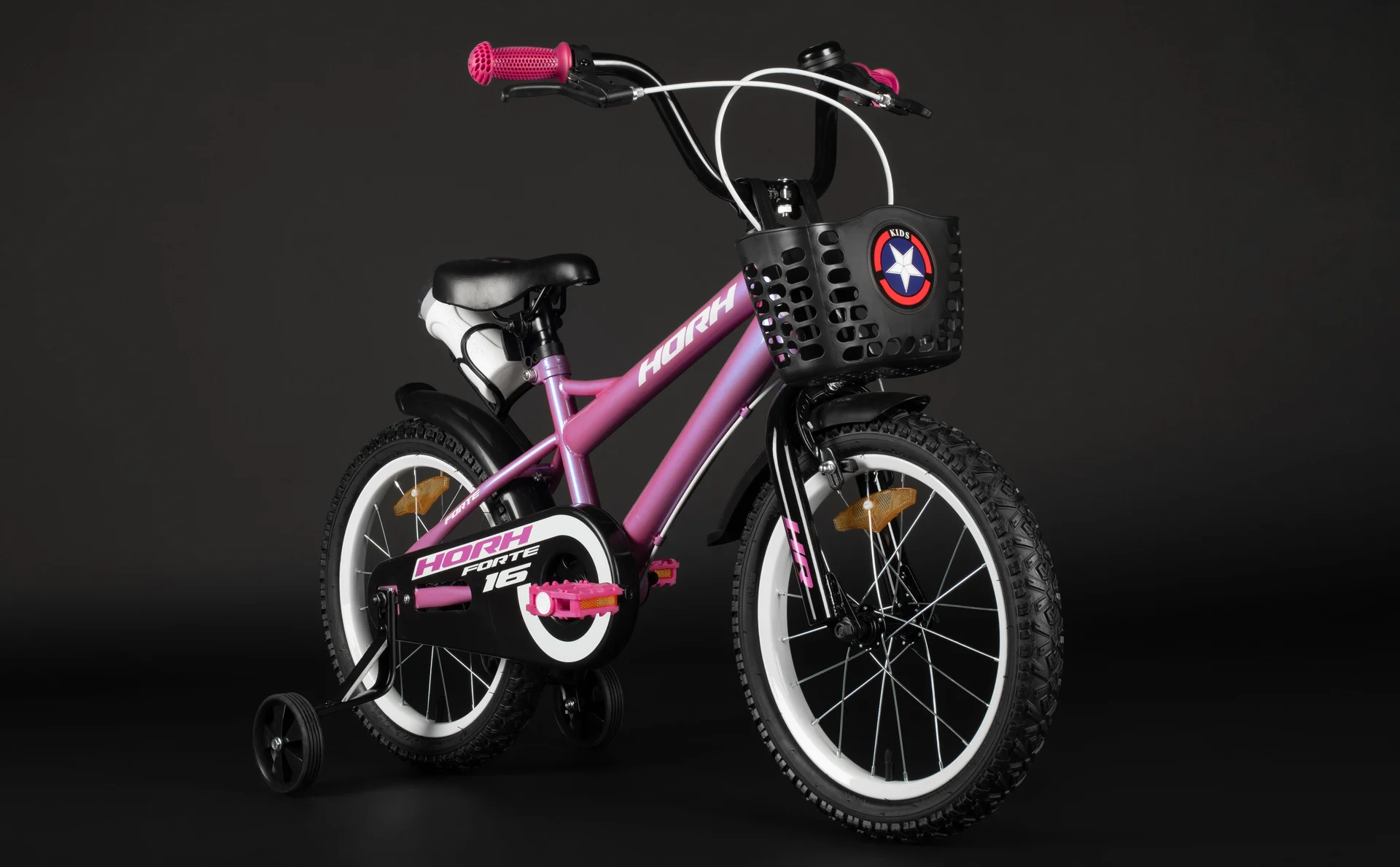 Велосипед HORH FORTE 16" (2026) Pink-Black - миниатюра 6