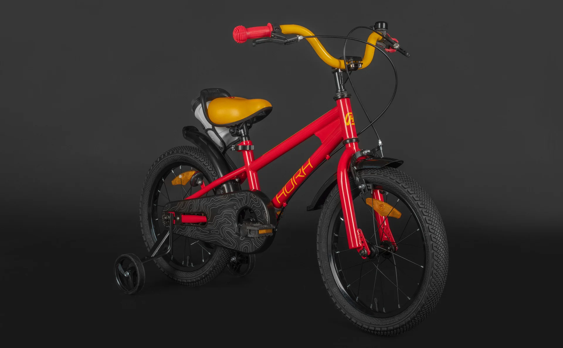 Велосипед HORH HAPPY 16 (2026) Red-Yellow - миниатюра 6
