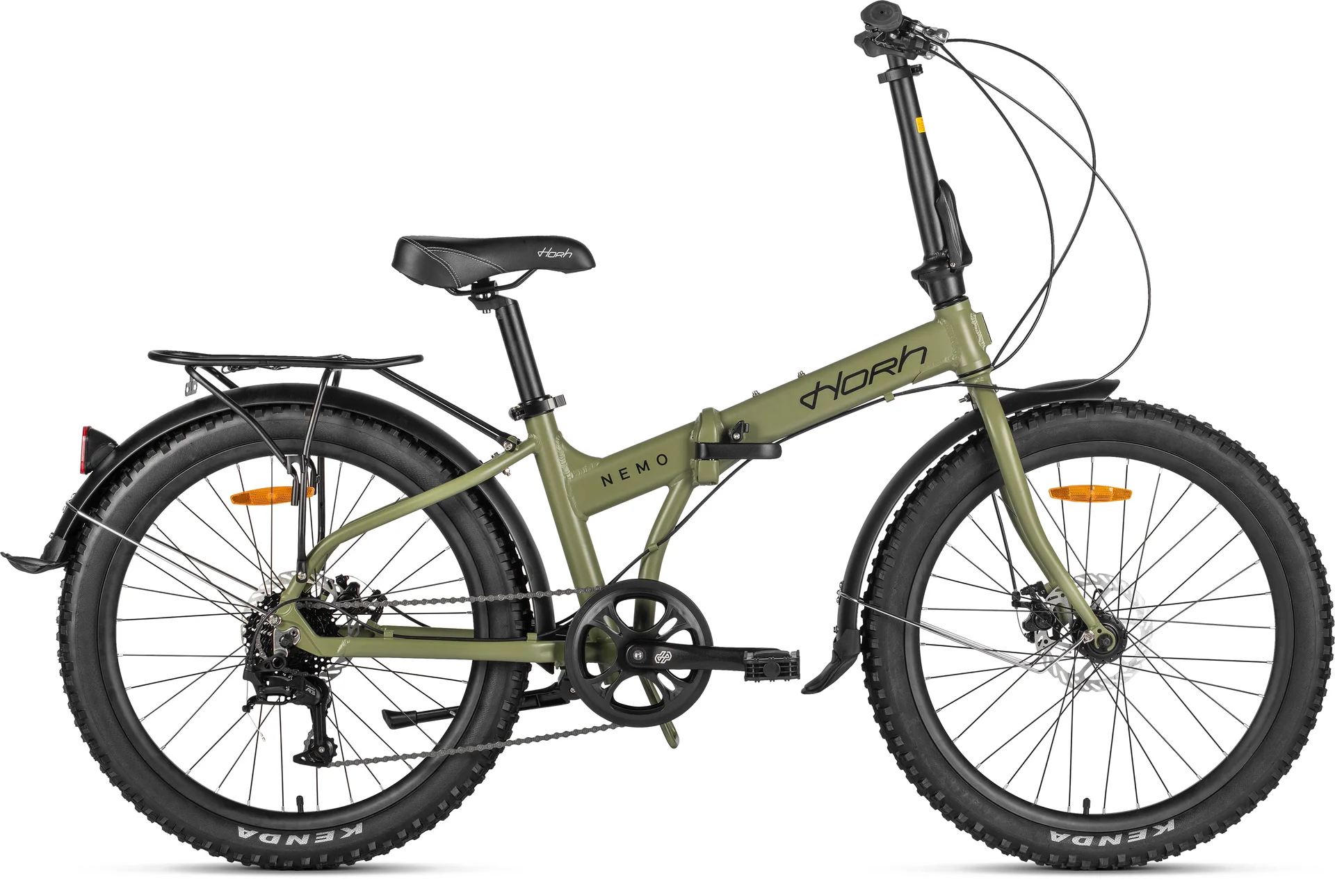 Велосипед HORH NEMO 8SP MD FAT 24" (2026) Dark Green - изображение 1