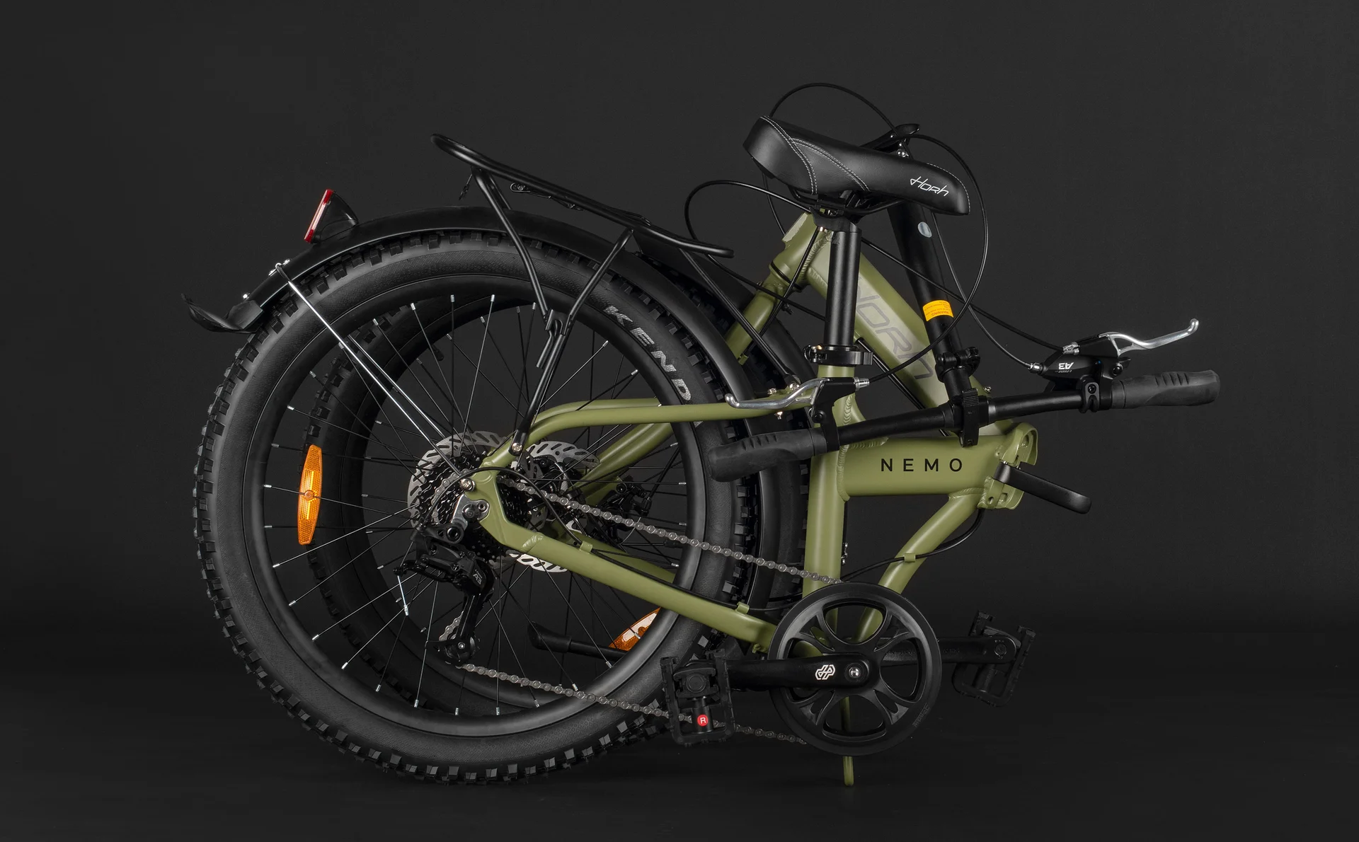 Велосипед HORH NEMO 8SP MD FAT 24" (2026) Dark Green - миниатюра 16