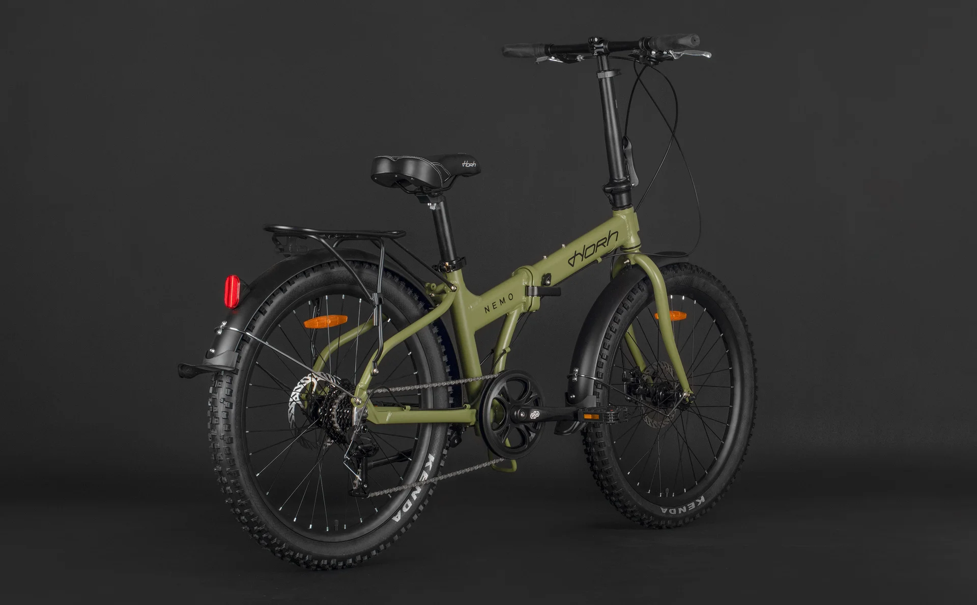 Велосипед HORH NEMO 8SP MD FAT 24" (2026) Dark Green - миниатюра 4