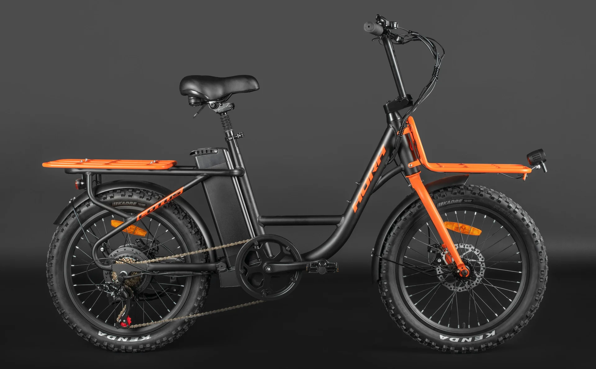 Велосипед HORH LOTUS FAT 20 350W (2025) Black-Orange - миниатюра 2