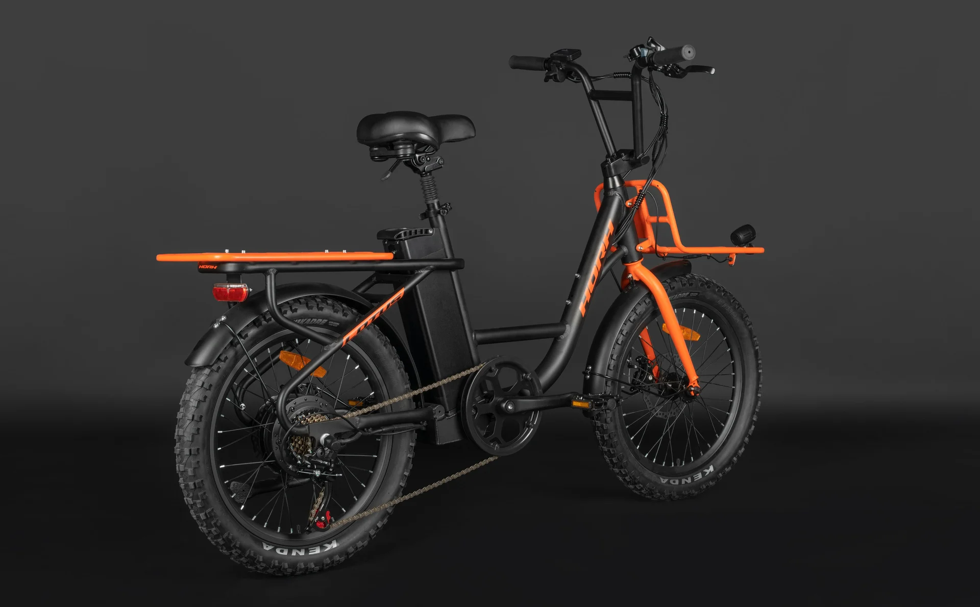 Велосипед HORH LOTUS FAT 20 350W (2025) Black-Orange - миниатюра 4