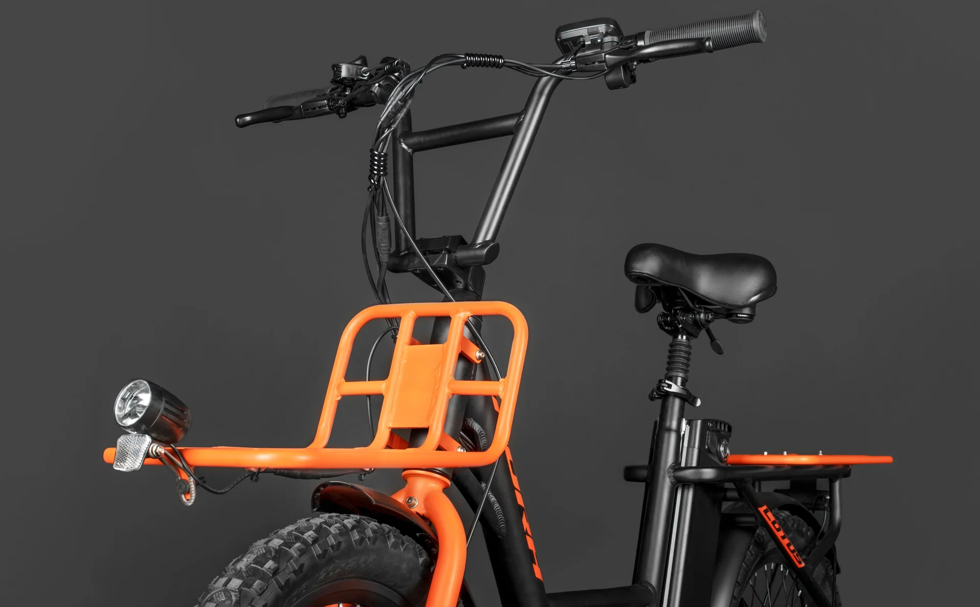 Велосипед HORH LOTUS FAT 20 350W (2025) Black-Orange - миниатюра 7