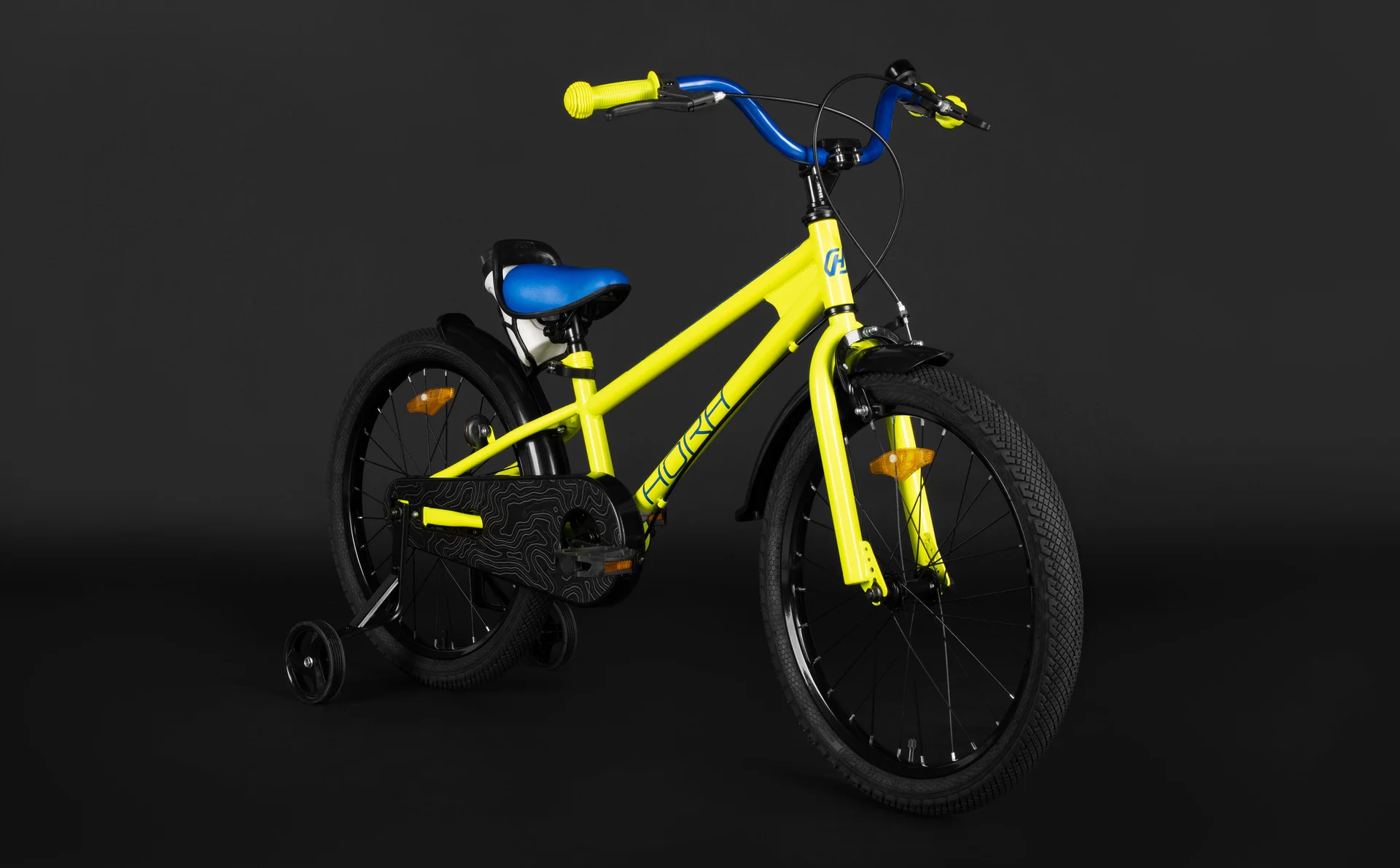 Велосипед HORH HAPPY 20 (2026) Yellow-Blue - миниатюра 3
