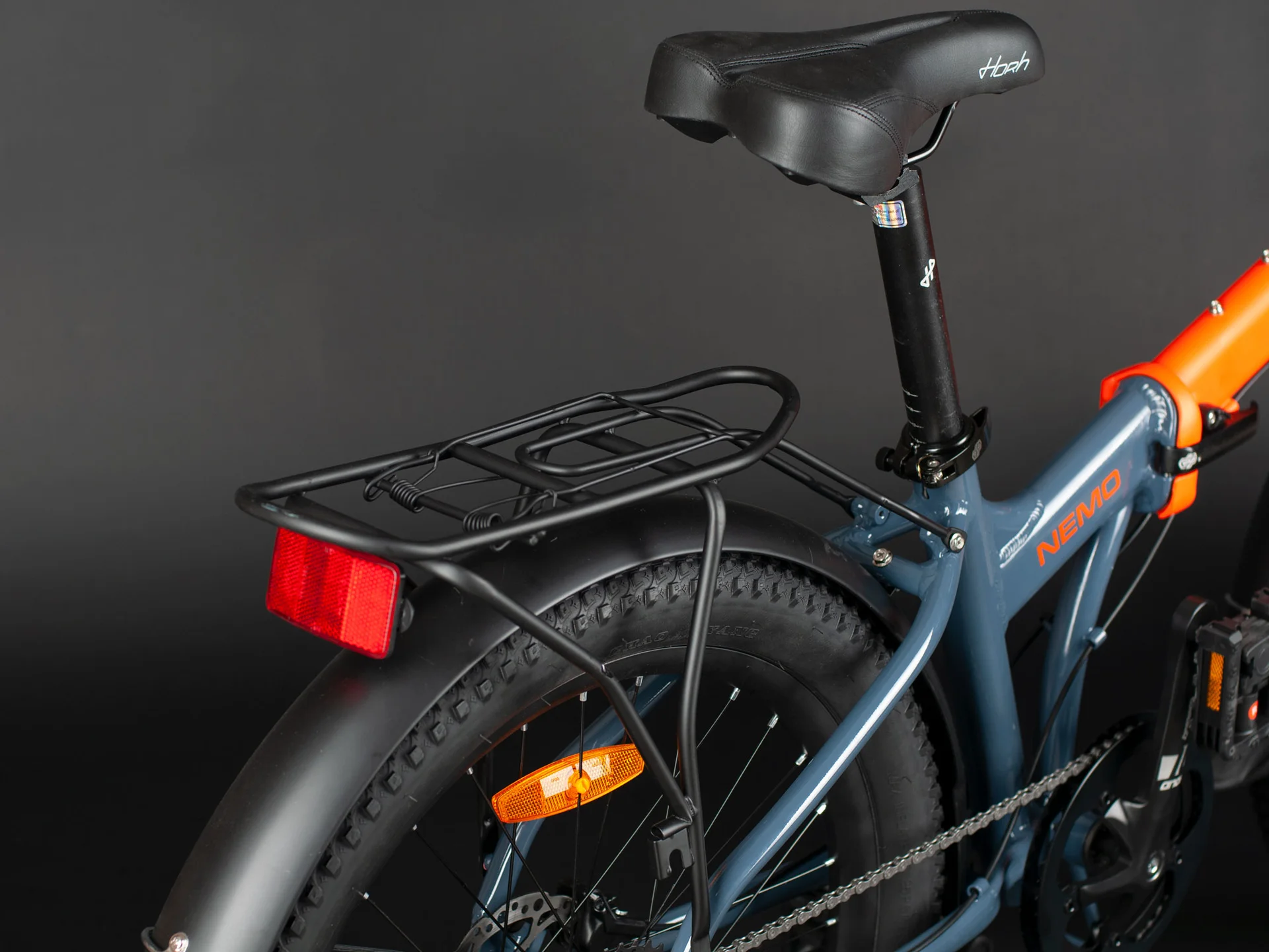 Велосипед HORH NEMO 9SP HD FAT 24" (2024) Orange-Dark Grey - миниатюра 12