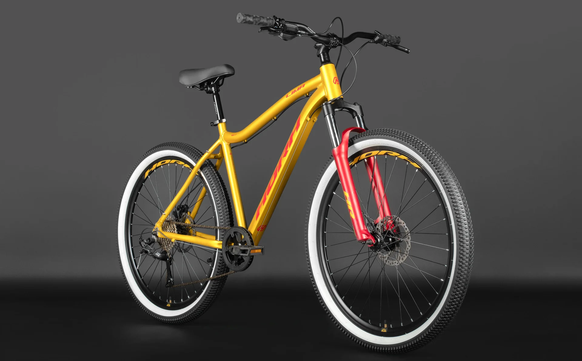 Велосипед HORH LIMA 27.5" (2026) Gold-Red - миниатюра 6