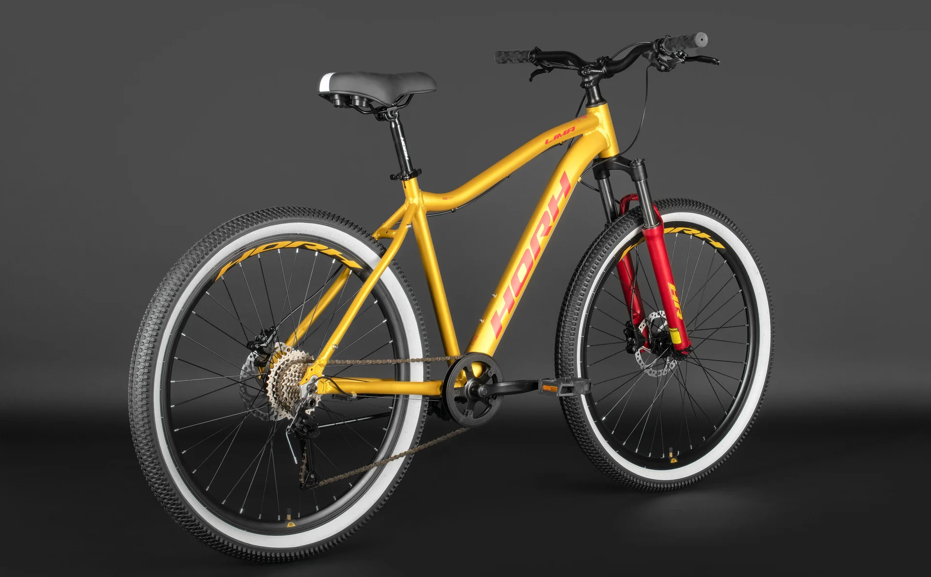 Велосипед HORH LIMA 27.5" (2026) Gold-Red - миниатюра 7