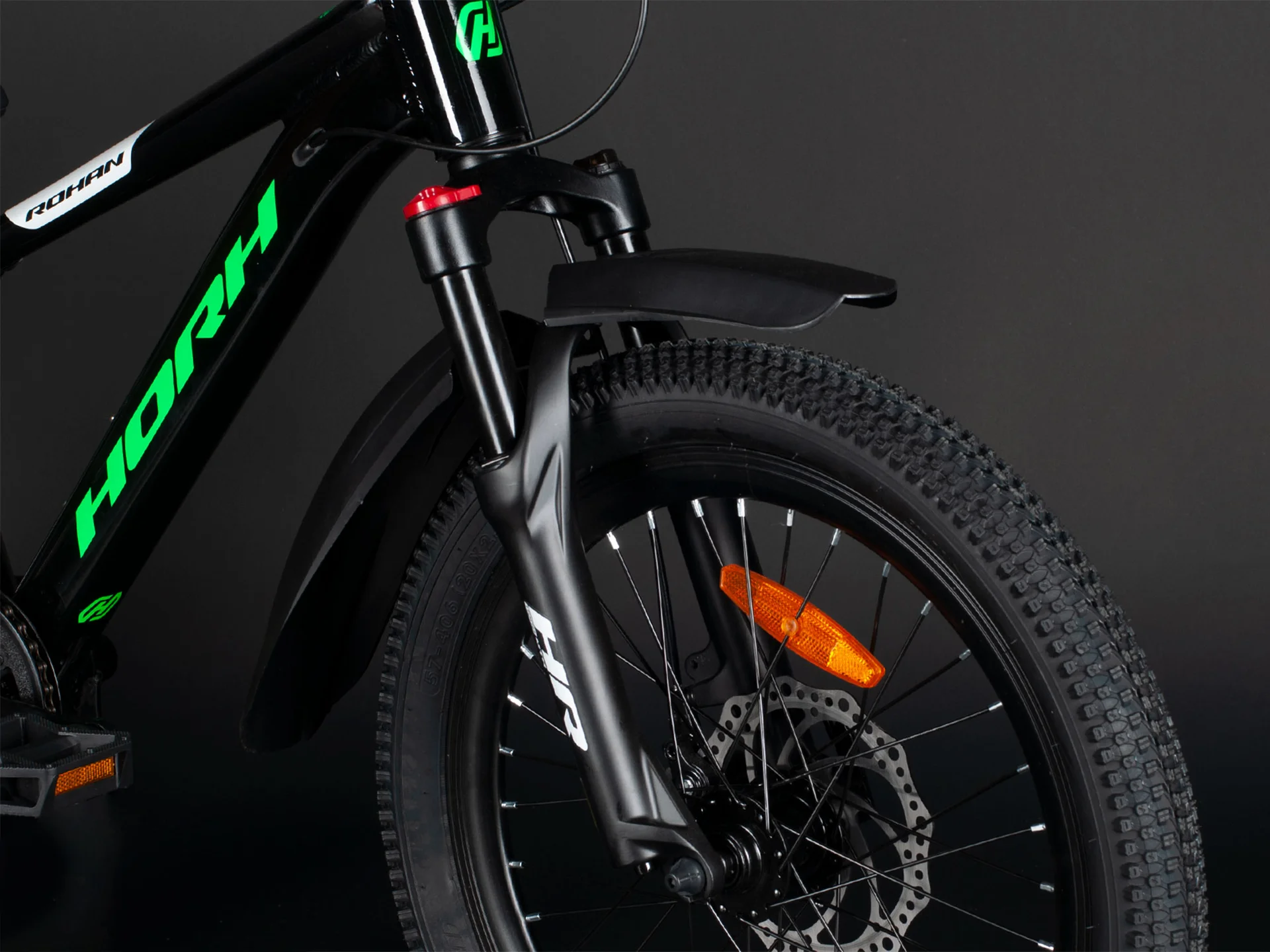 Велосипед HORH ROHAN RMD 2.0 20" (2025) Black-Green-White - миниатюра 11
