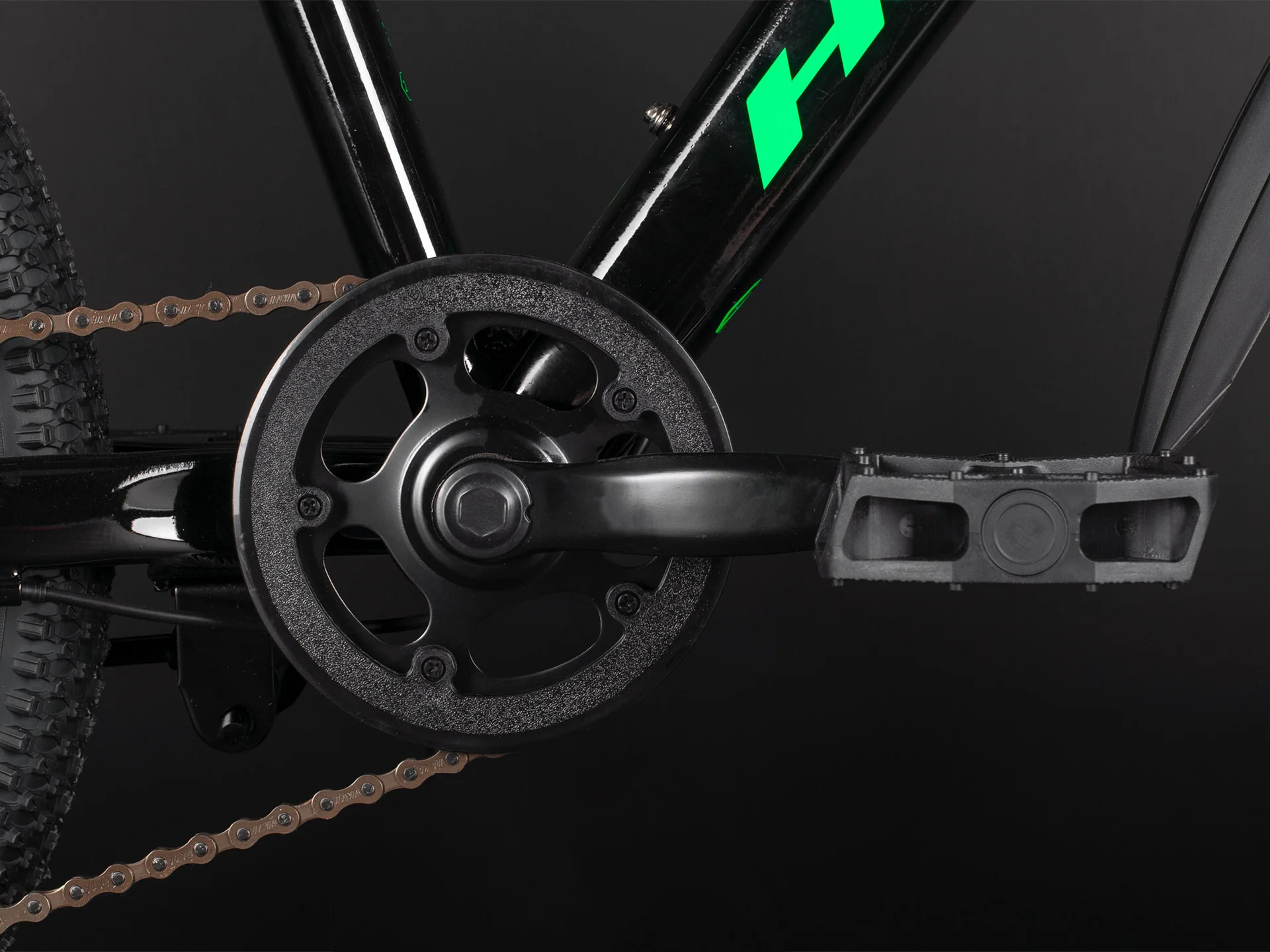 Велосипед HORH ROHAN RMD 2.0 20" (2025) Black-Green-White - миниатюра 13