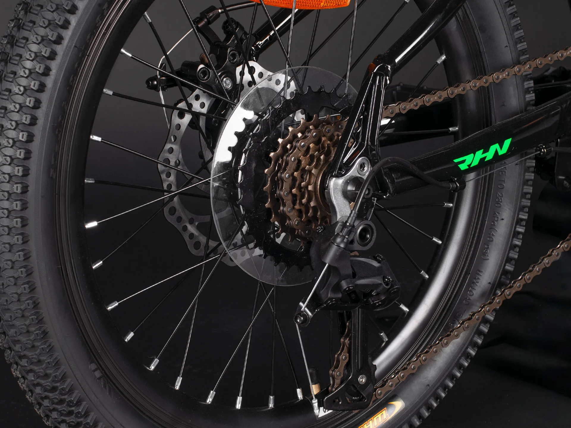 Велосипед HORH ROHAN RMD 2.0 20" (2025) Black-Green-White - миниатюра 14