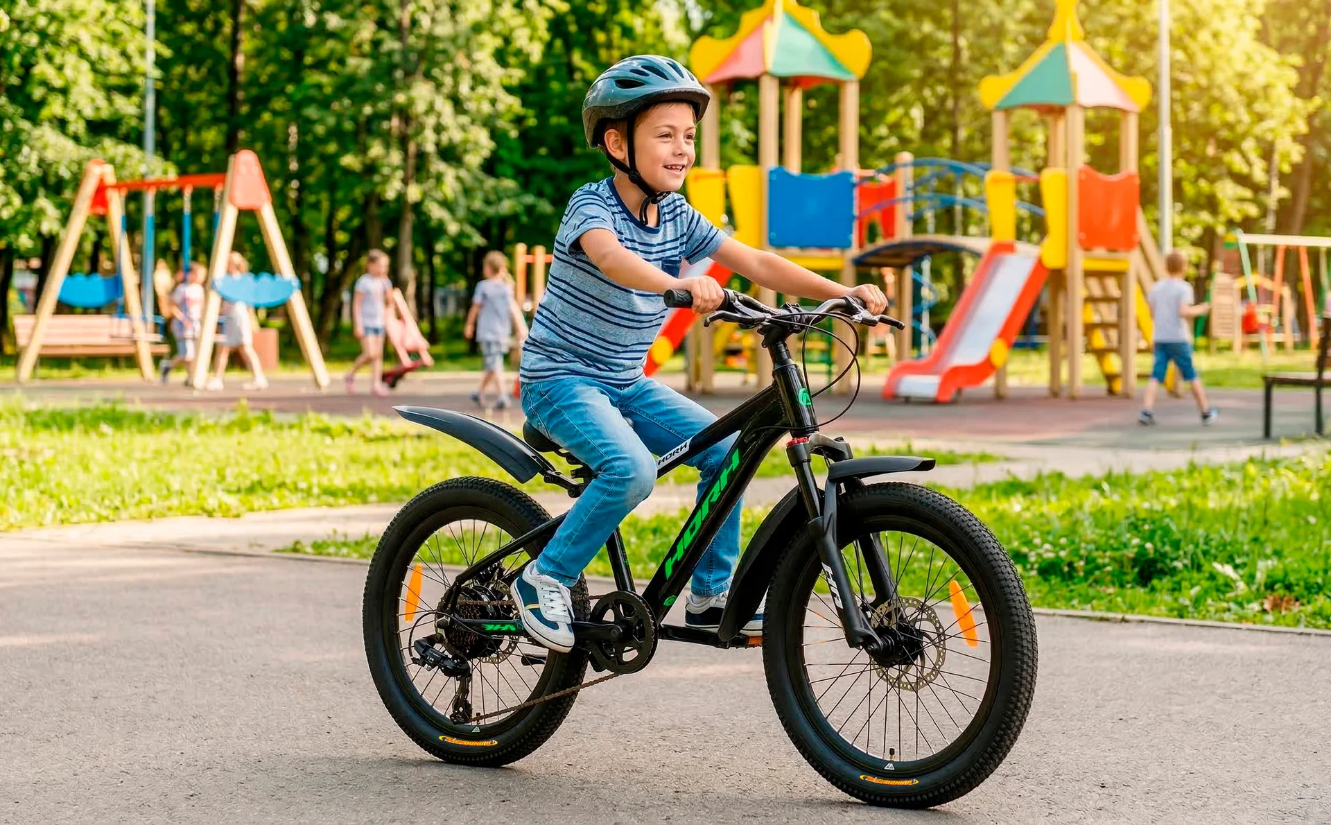 Велосипед HORH ROHAN RMD 2.0 20" (2025) Black-Green-White - миниатюра 3