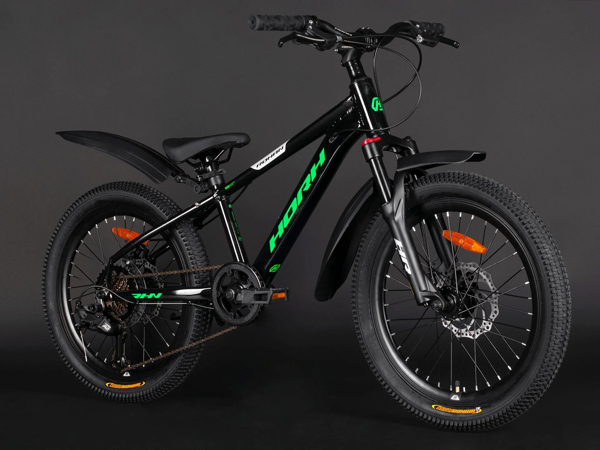 Велосипед HORH ROHAN RMD 2.0 20" (2025) Black-Green-White - миниатюра 6