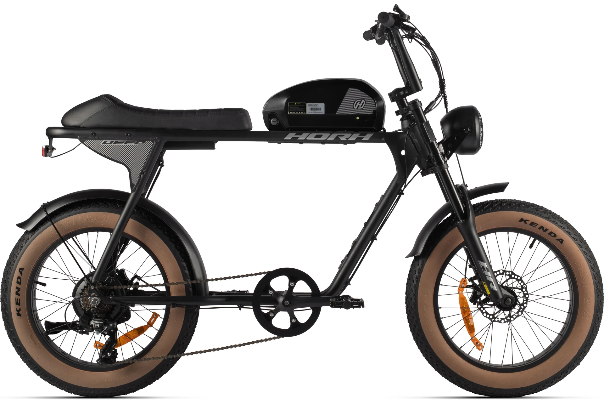 Велосипед HORH DEEP 20" 500W (2025) Black-Grey-Brown - изображение 1