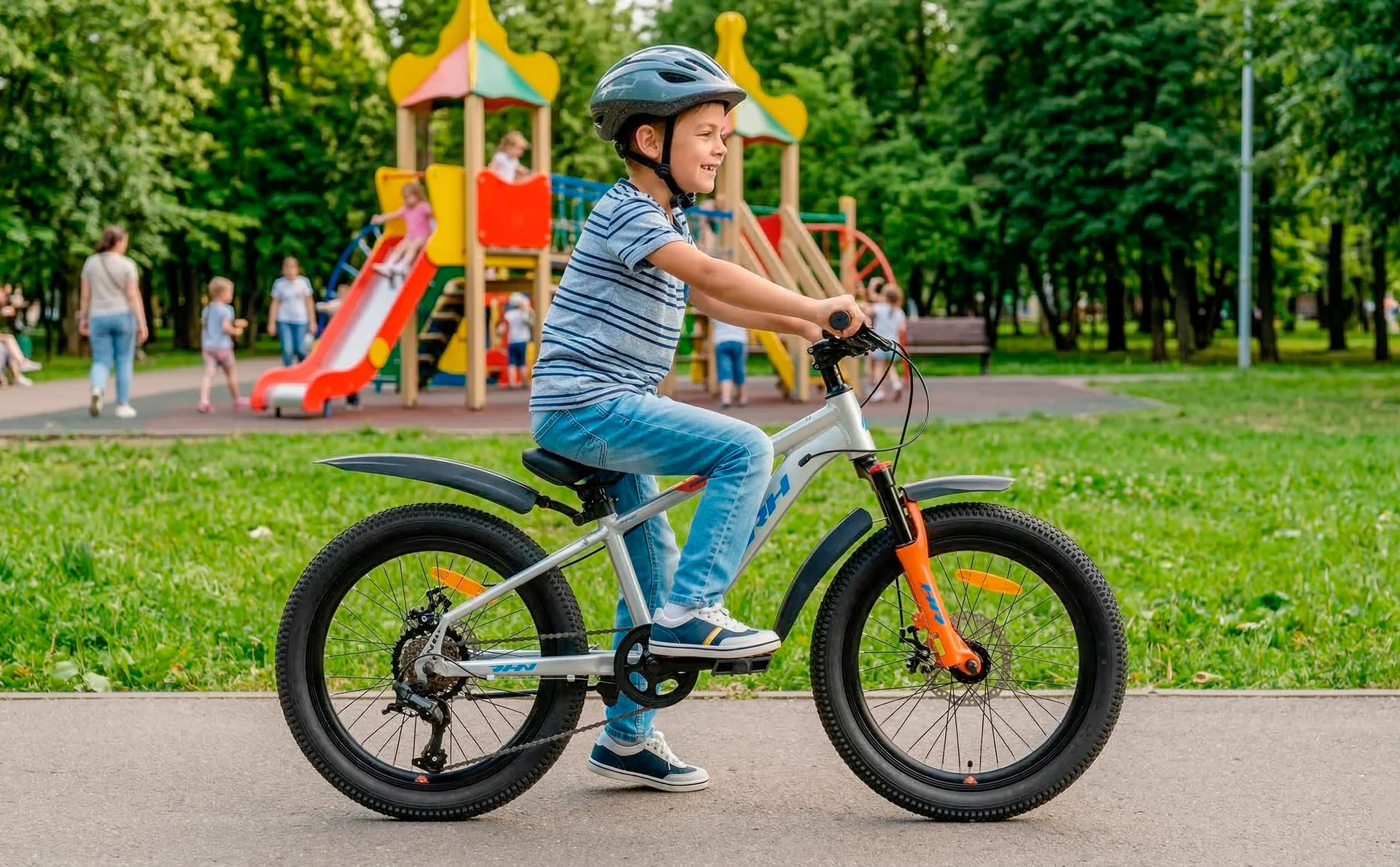 Велосипед HORH ROHAN RMD 2.0 20" (2025) Grey-Blue-Orange - миниатюра 2