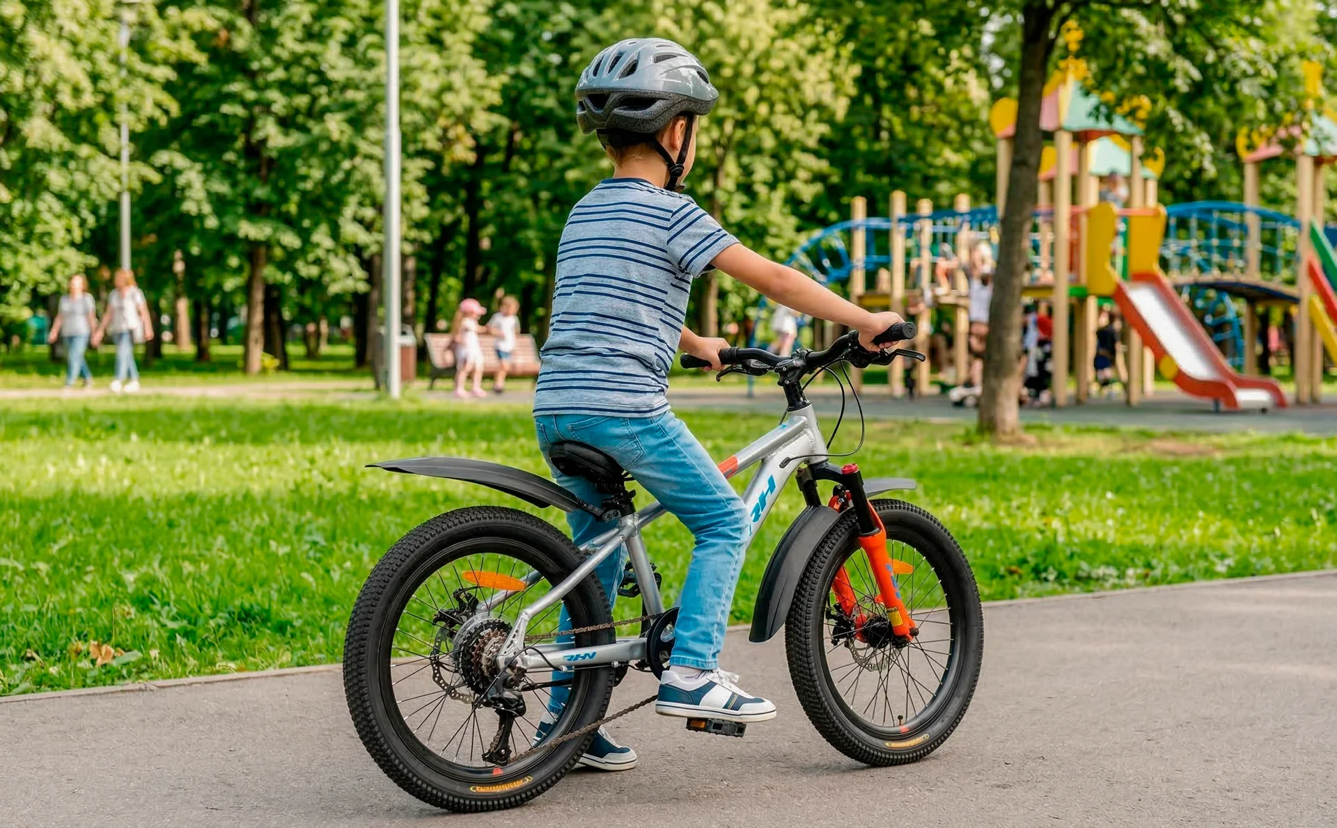 Велосипед HORH ROHAN RMD 2.0 20" (2025) Grey-Blue-Orange - миниатюра 4