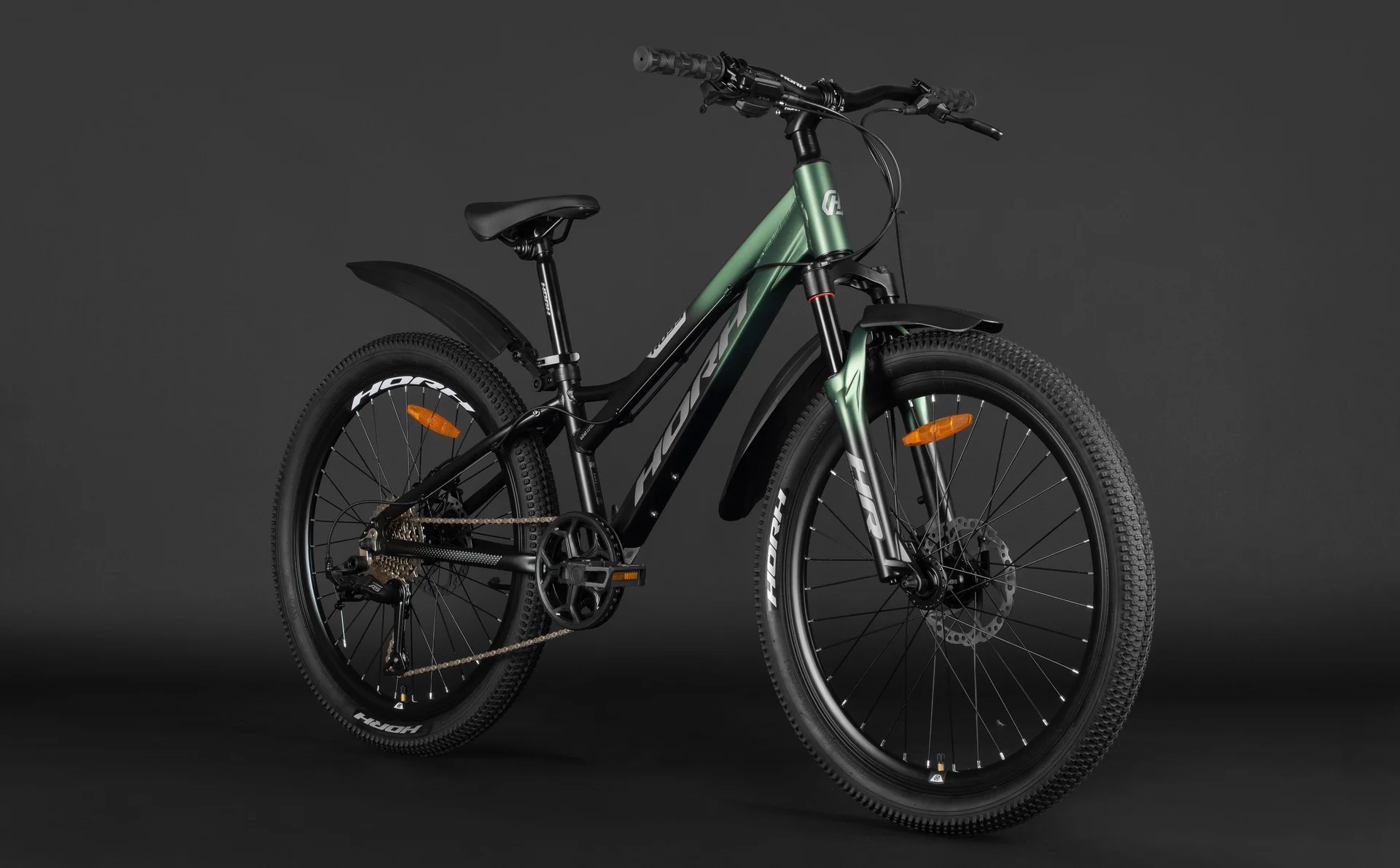 Велосипед HORH ROSS ROSS24 BLK/GRN 24" (2025) Black-Green - миниатюра 6