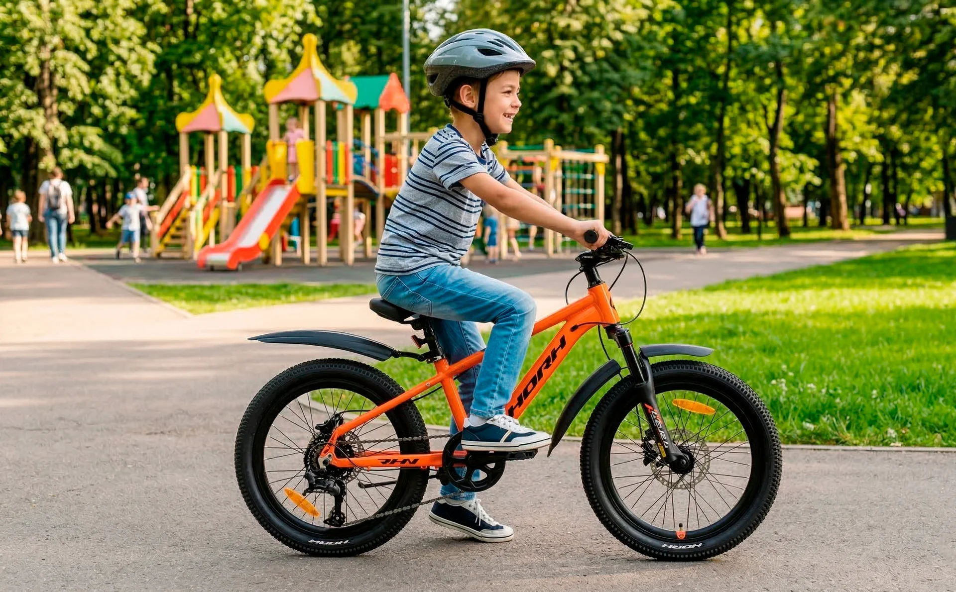 Велосипед HORH ROHAN RHD 2.1 20" (2026) Orange-Black - миниатюра 2