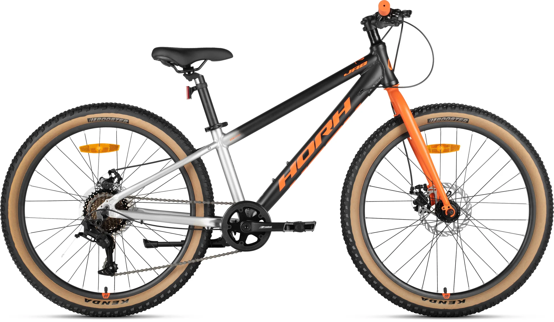 Велосипед HORH JAB JRMD 4.0 24"(2025) Black-Grey-Orange - изображение 1