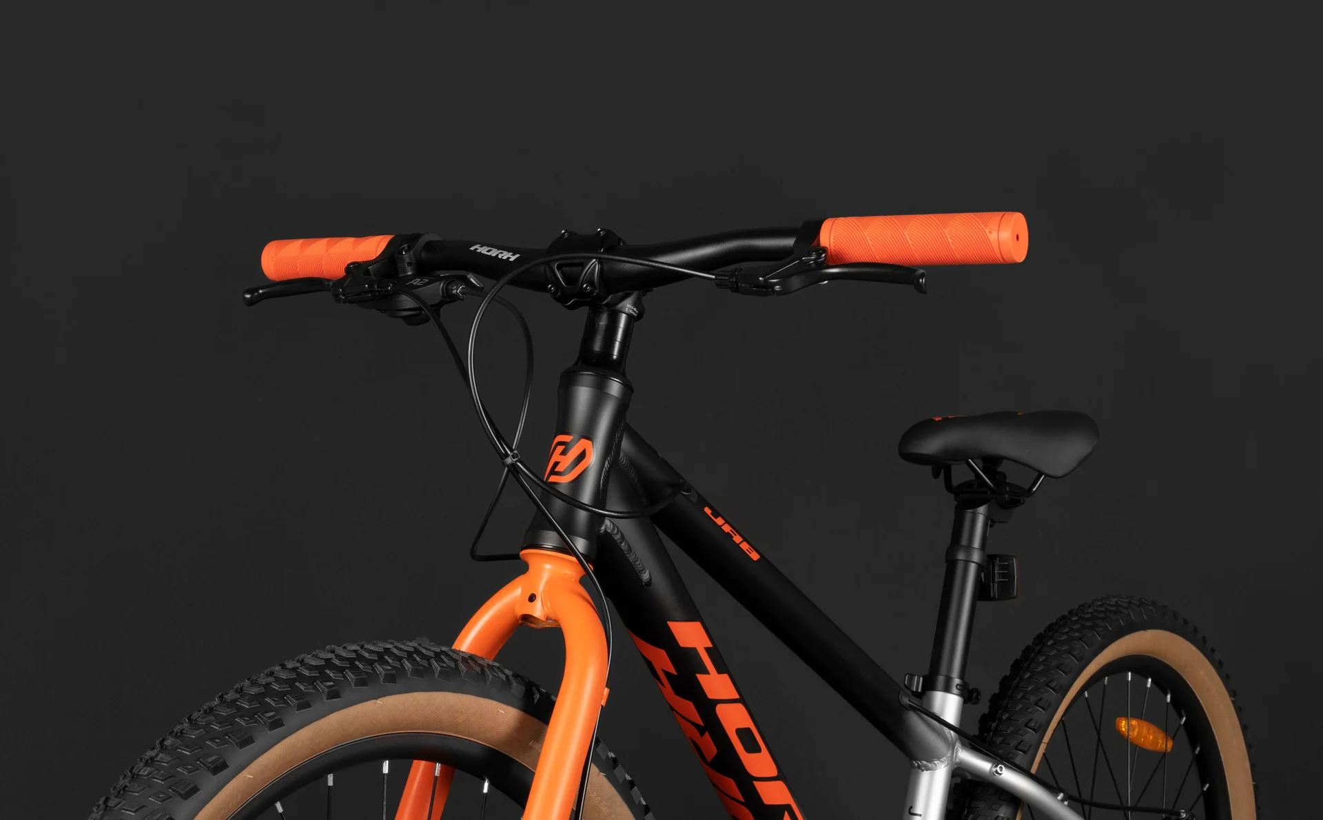 Велосипед HORH JAB JRMD 4.0 24"(2025) Black-Grey-Orange - миниатюра 10