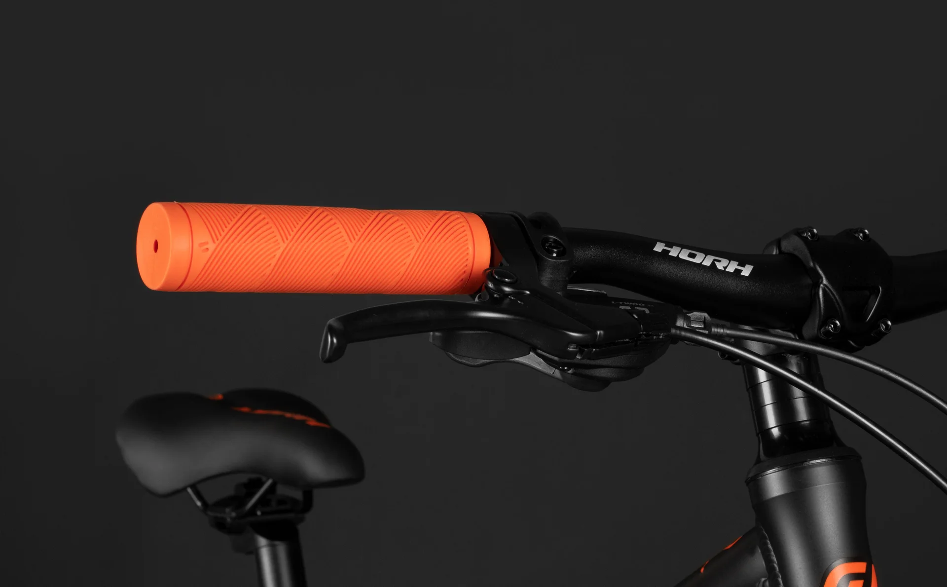 Велосипед HORH JAB JRMD 4.0 24"(2025) Black-Grey-Orange - миниатюра 11