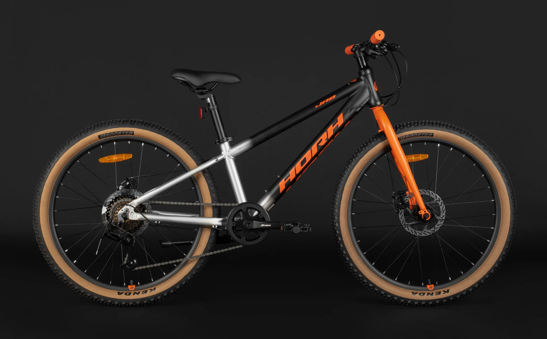 Велосипед HORH JAB JRMD 4.0 24"(2025) Black-Grey-Orange - миниатюра 5