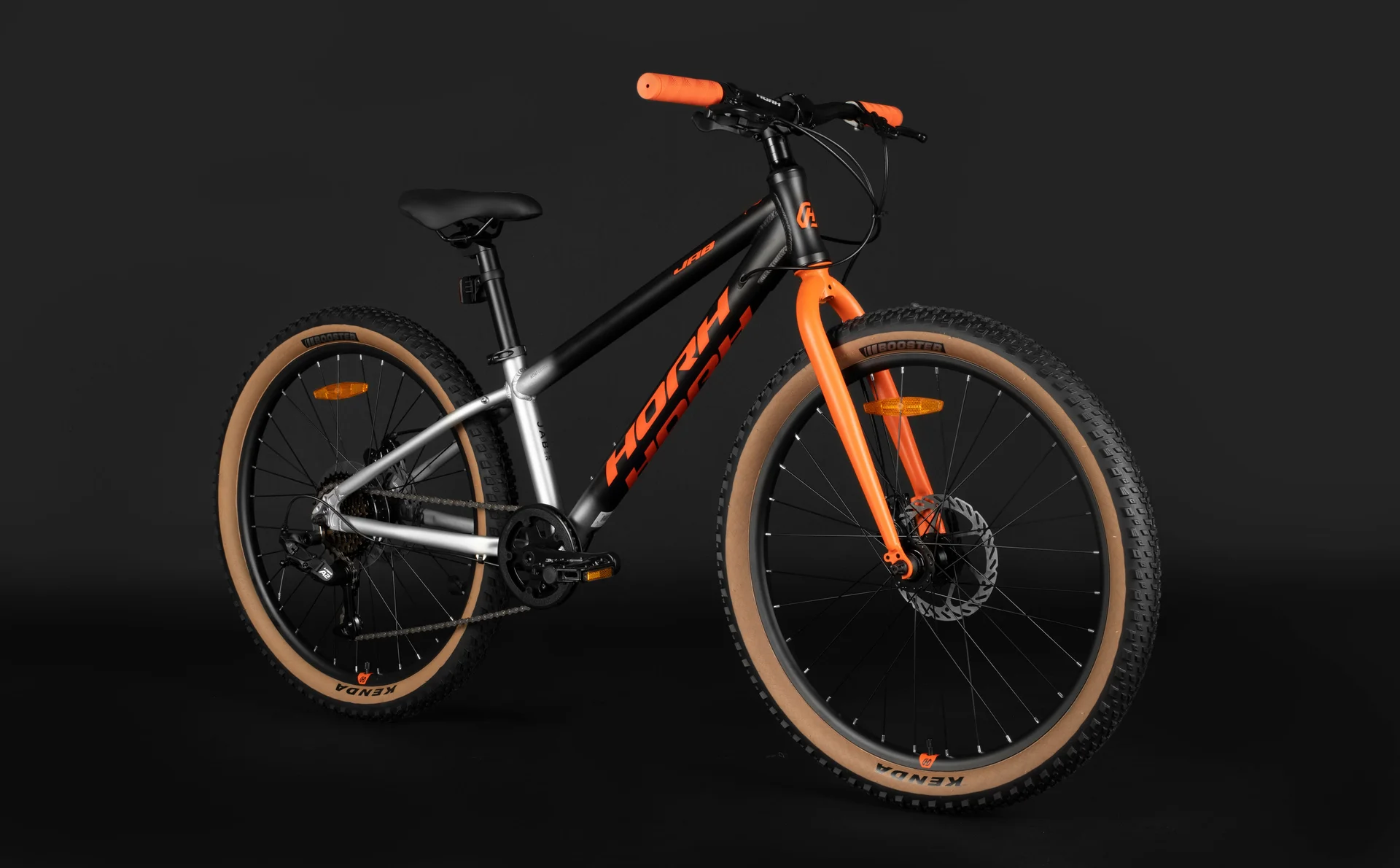 Велосипед HORH JAB JRMD 4.0 24"(2025) Black-Grey-Orange - миниатюра 6