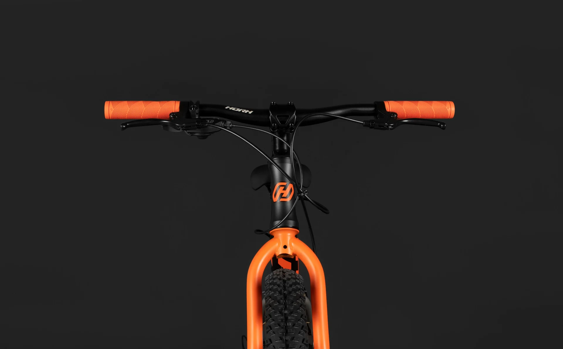 Велосипед HORH JAB JRMD 4.0 24"(2025) Black-Grey-Orange - миниатюра 8