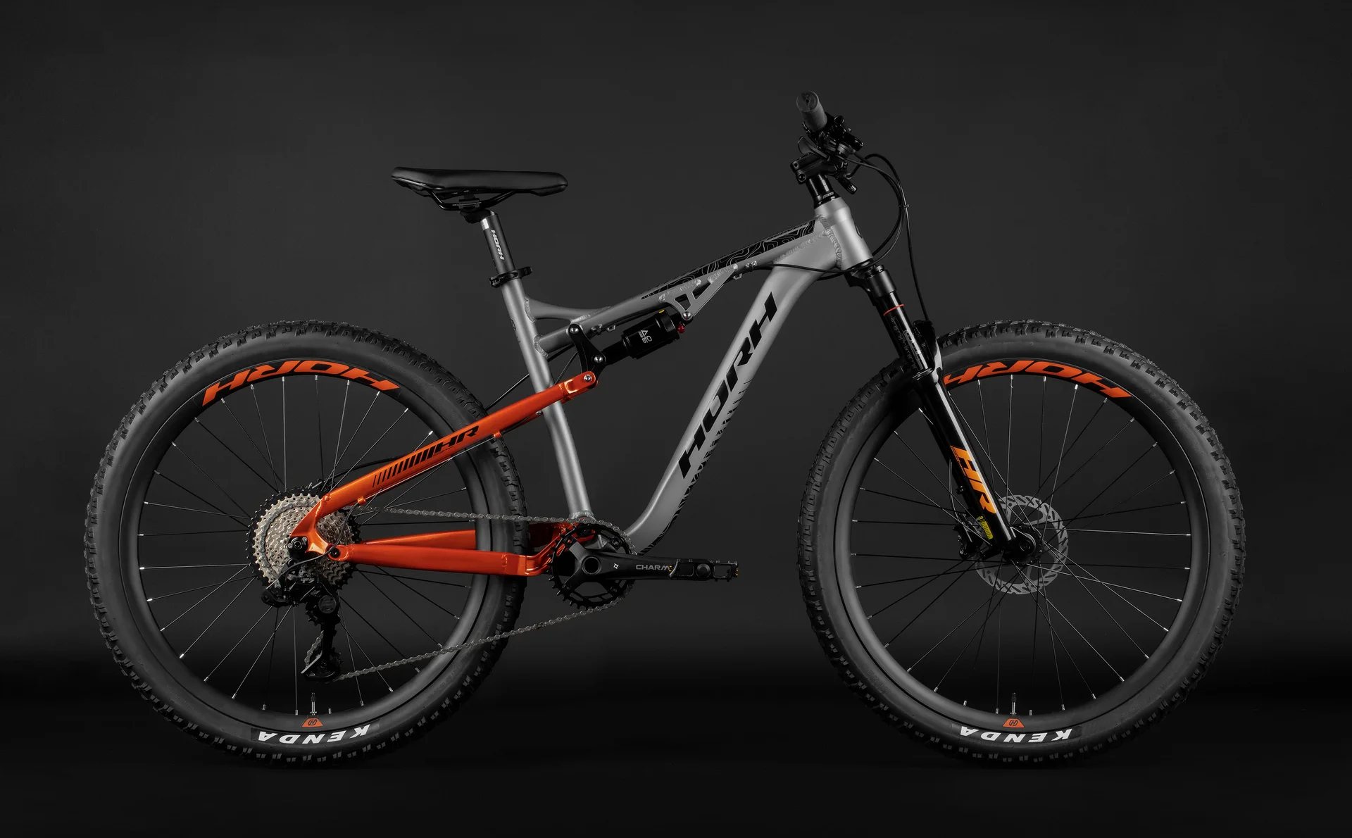 Велосипед HORH BEAVER PLUS 27.5 (2025) Grey-Orange - миниатюра 2