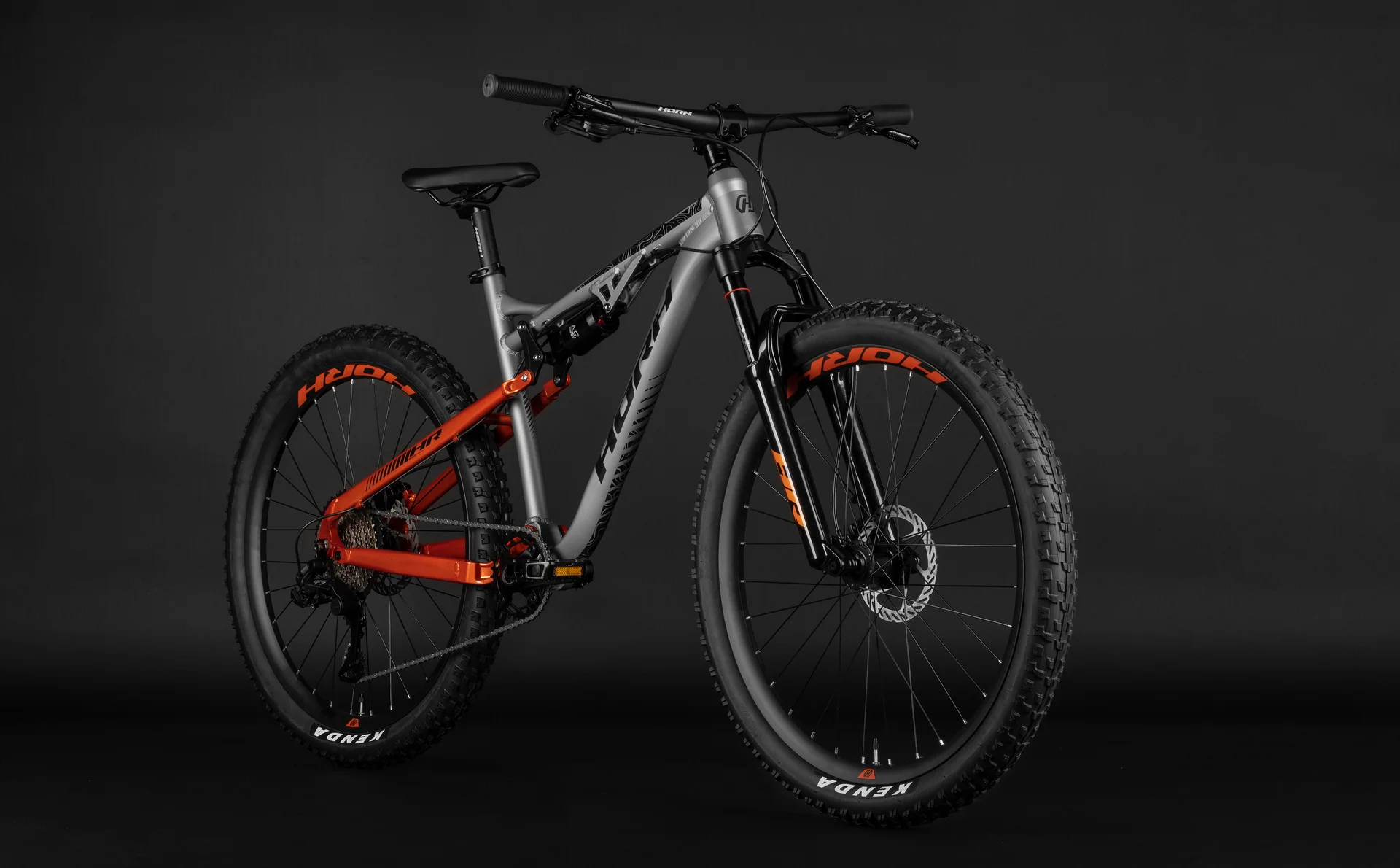 Велосипед HORH BEAVER PLUS 27.5 (2025) Grey-Orange - миниатюра 3